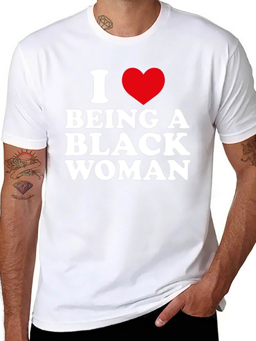 I Heart Being A Black Woman Graphic Tee
