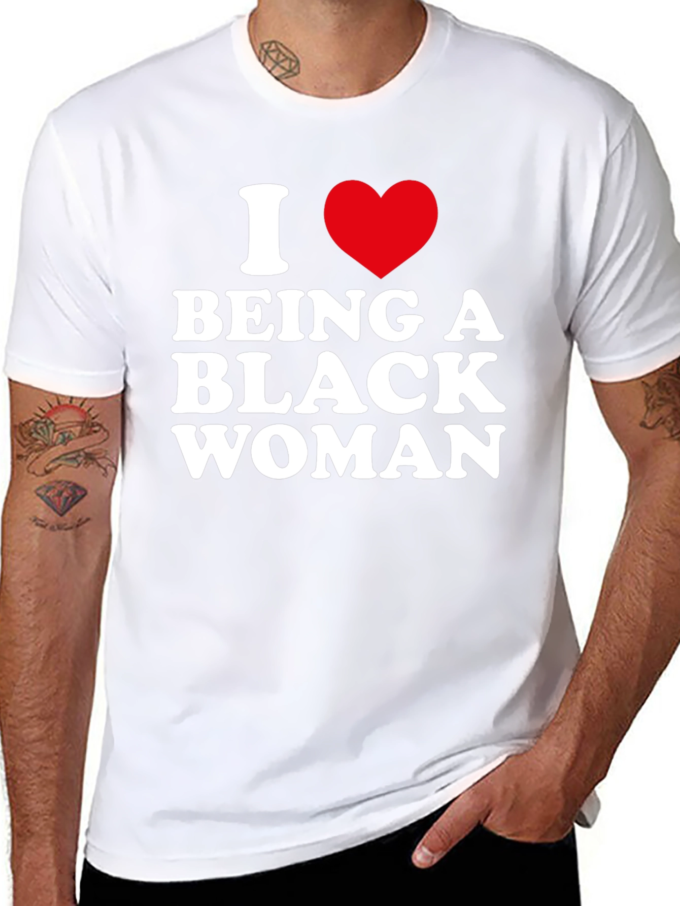 I Heart Being A Black Woman Graphic Tee