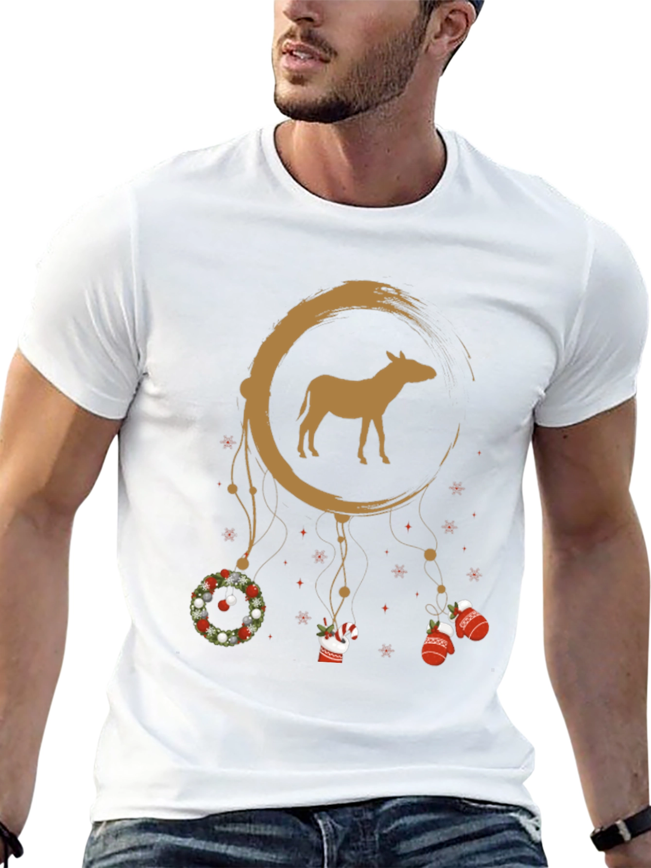 Festive Donkey Dreamcatcher Graphic Tee