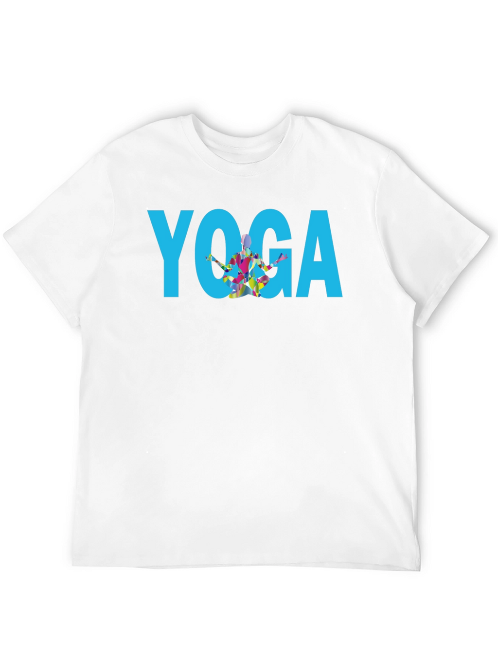 Yoga Graphic Print Black T-Shirt