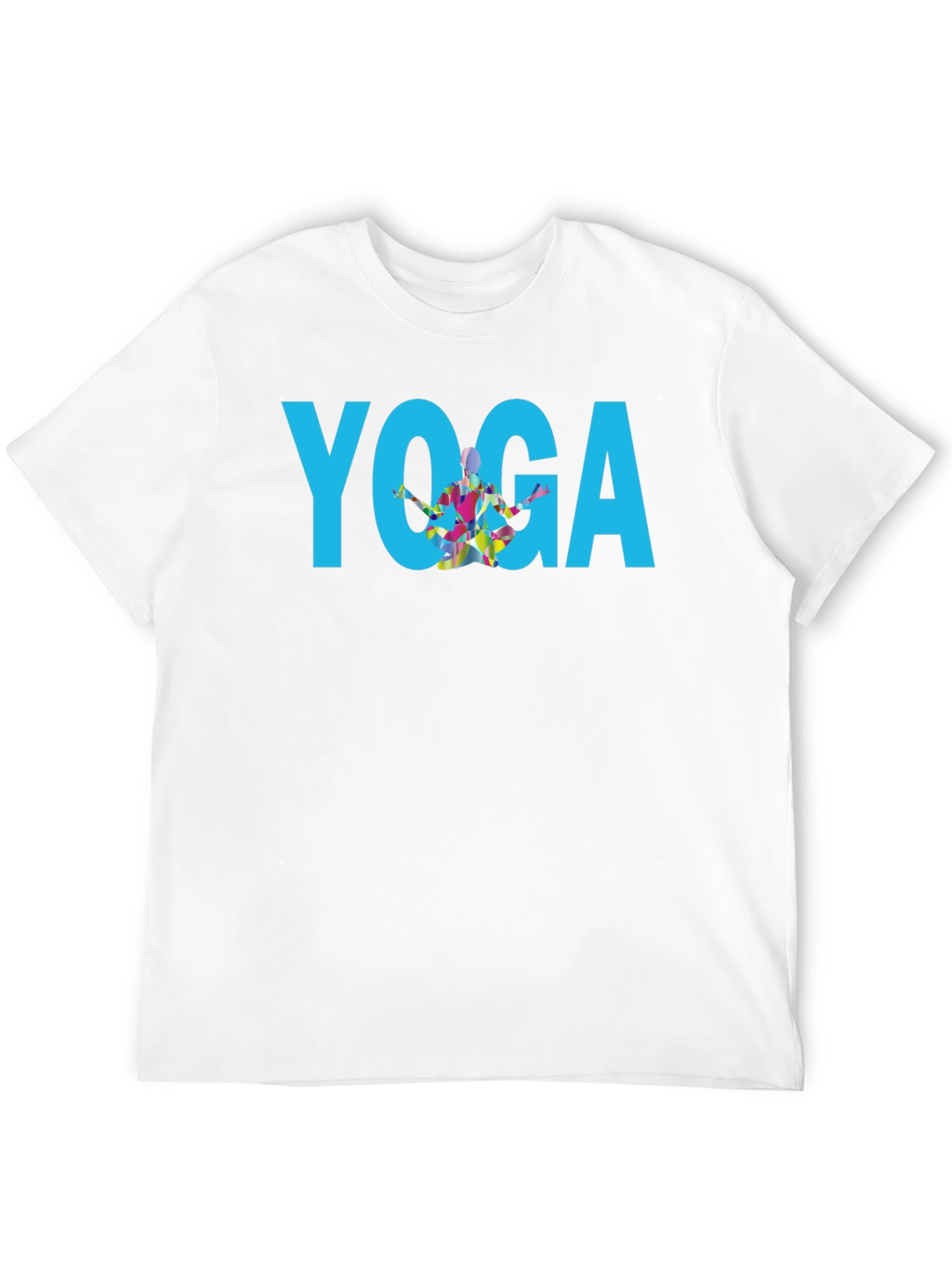 Yoga Graphic Print Black T-Shirt