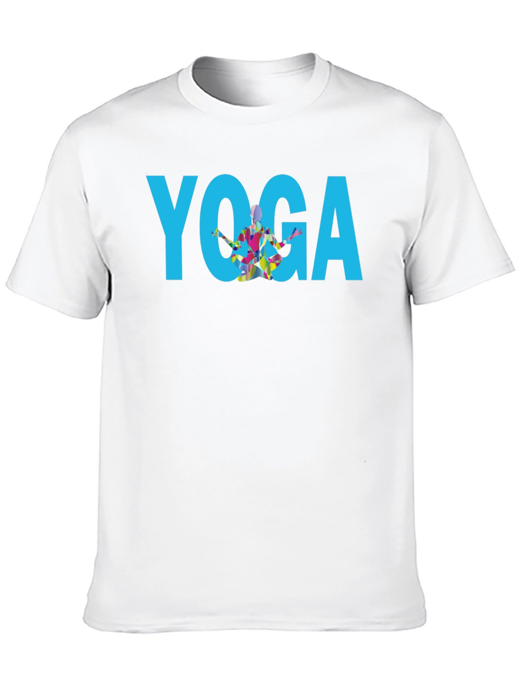Yoga Graphic Print Black T-Shirt
