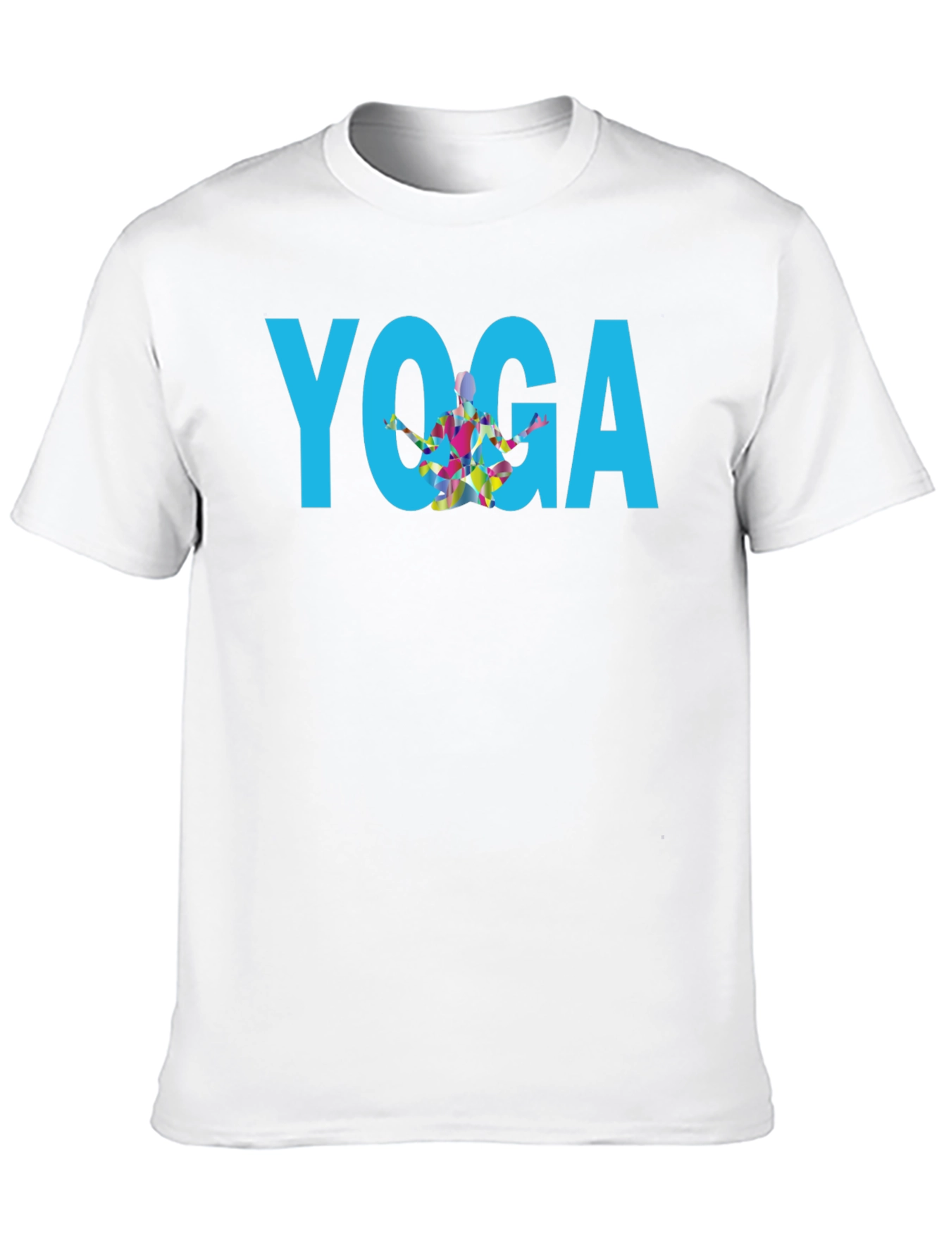 Yoga Graphic Print Black T-Shirt