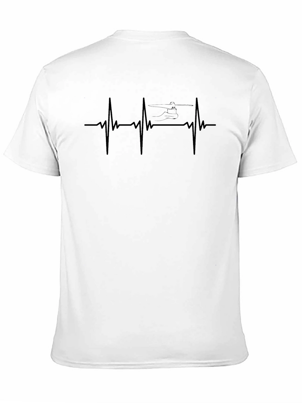 Helicopter Heartbeat T-Shirt - Aviation Enthusiast Tee