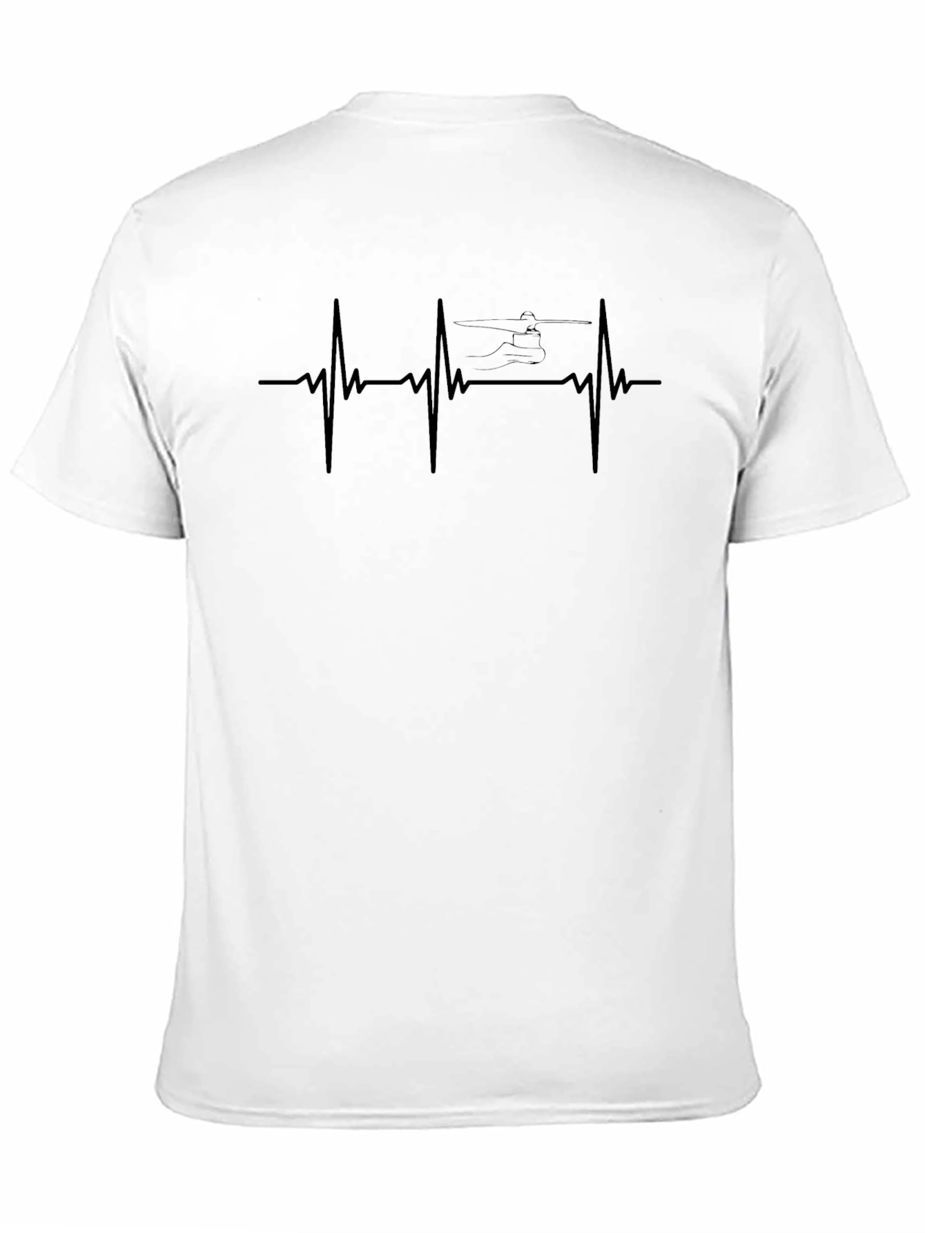 Helicopter Heartbeat T-Shirt - Aviation Enthusiast Tee