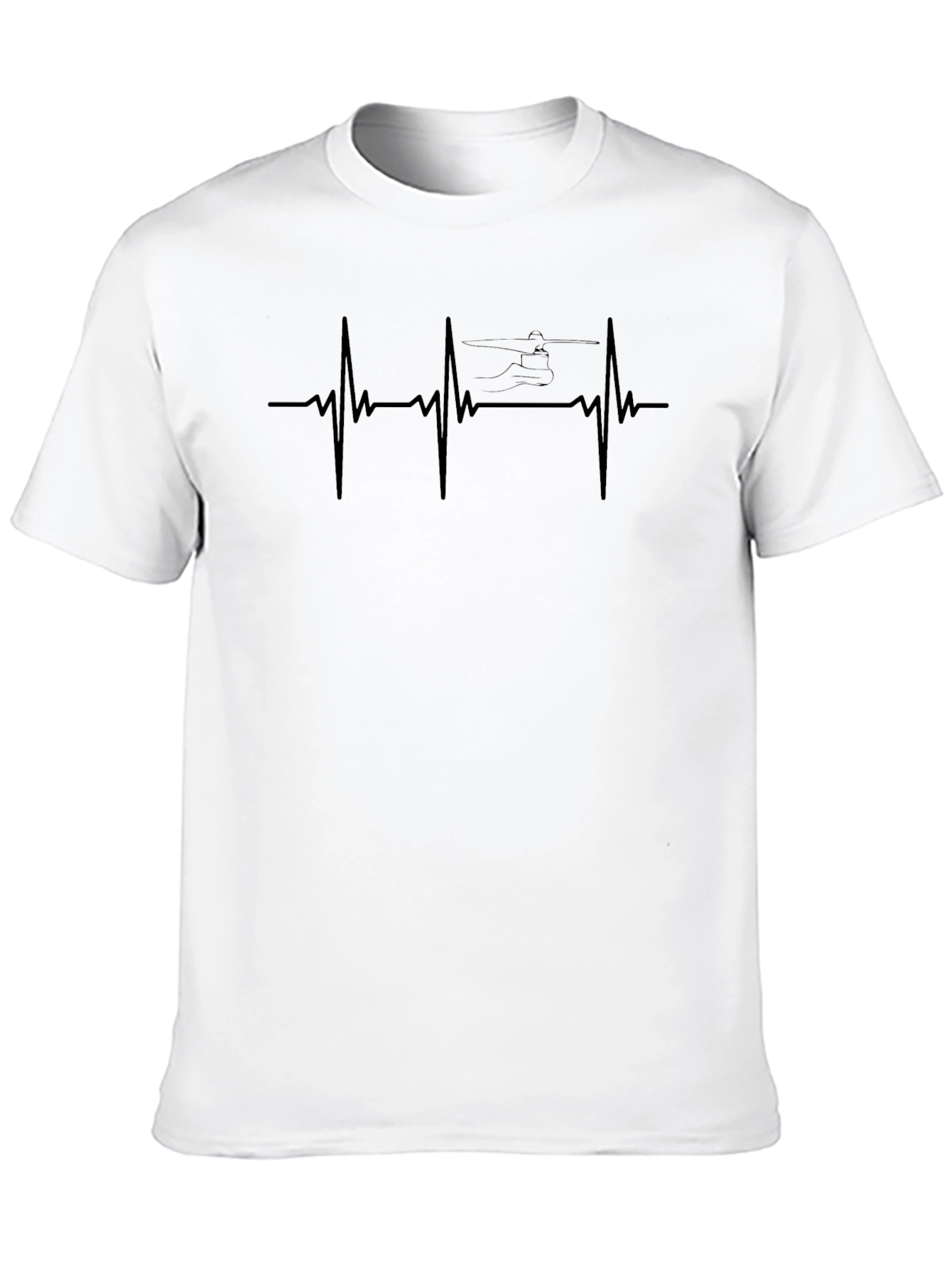 Helicopter Heartbeat T-Shirt - Aviation Enthusiast Tee