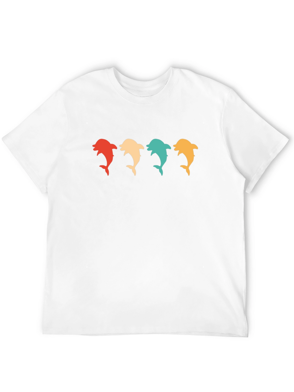 Retro Dolphin T-Shirt - Black