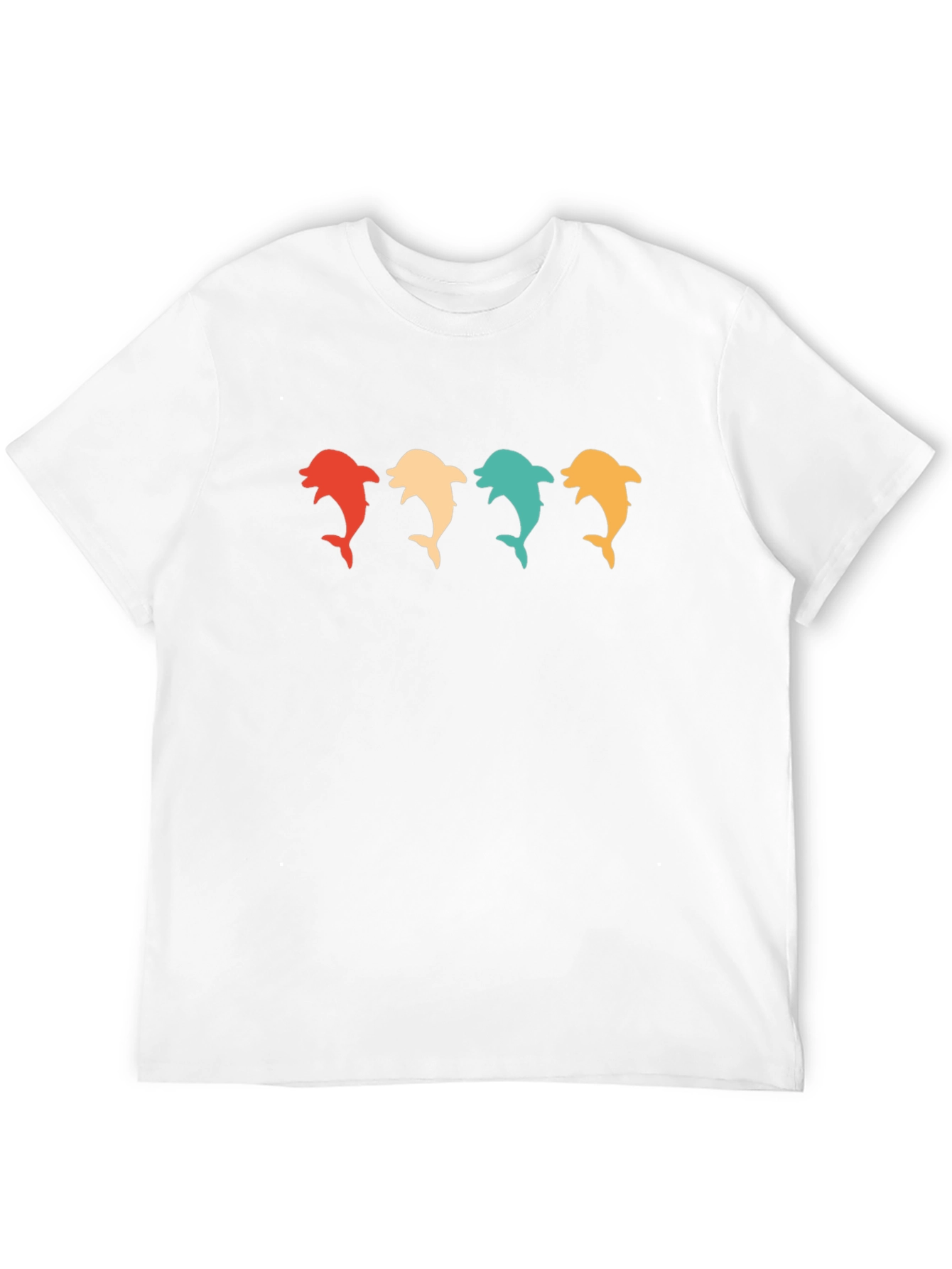 Retro Dolphin T-Shirt - Black