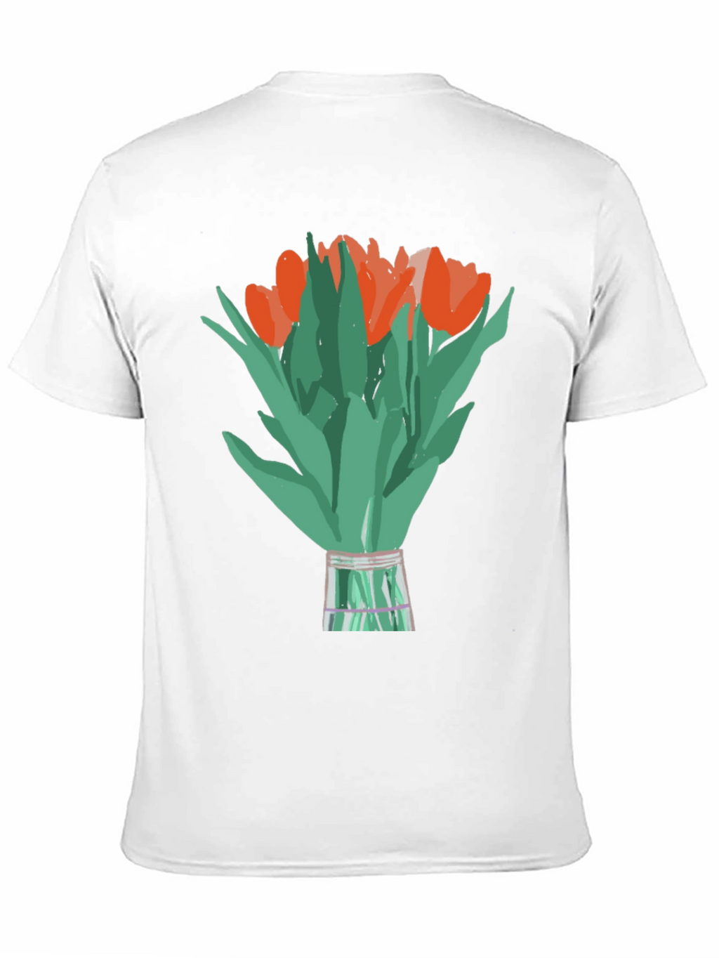 Tulip Bouquet Graphic Tee - Stylish Floral Design