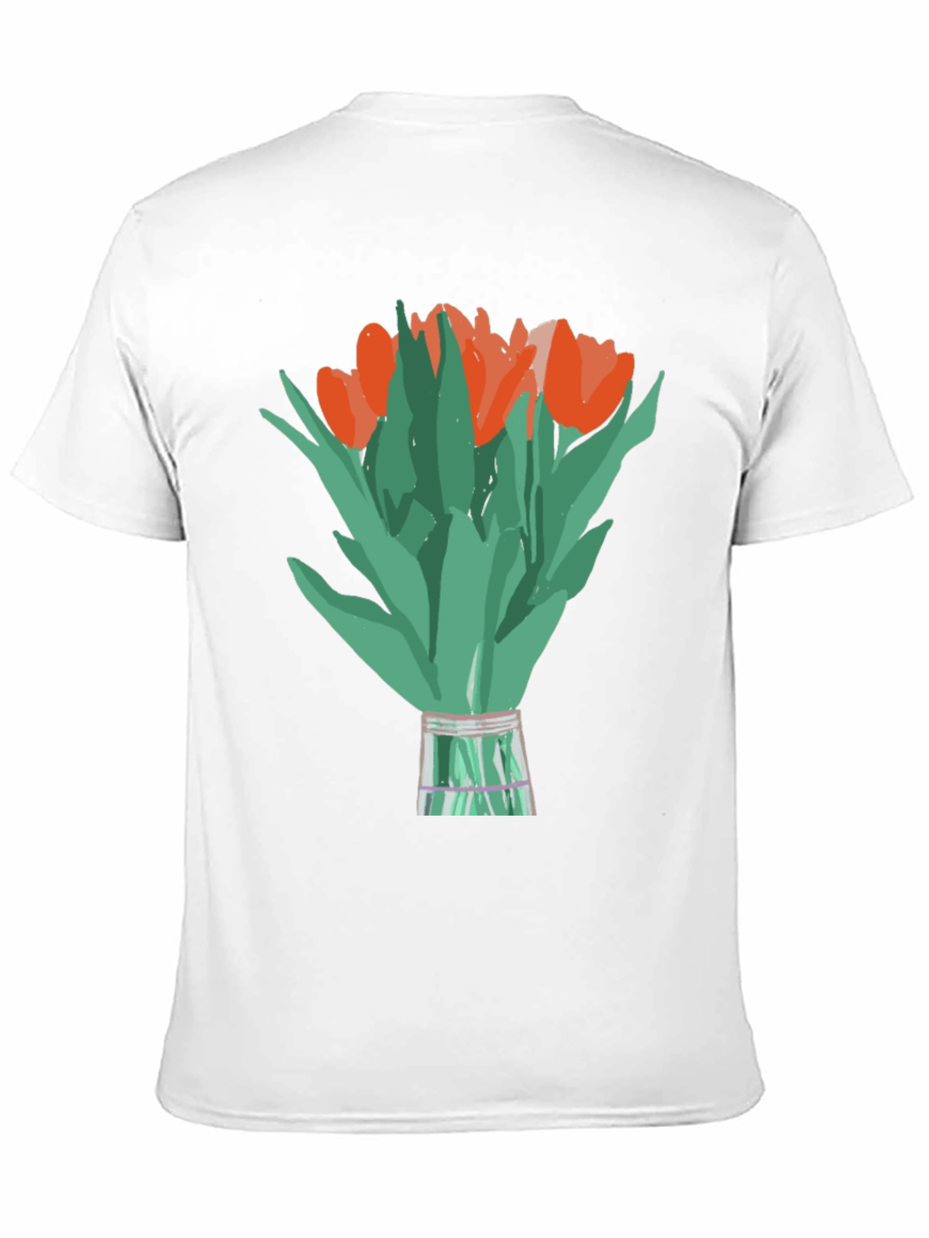 Tulip Bouquet Graphic Tee - Stylish Floral Design