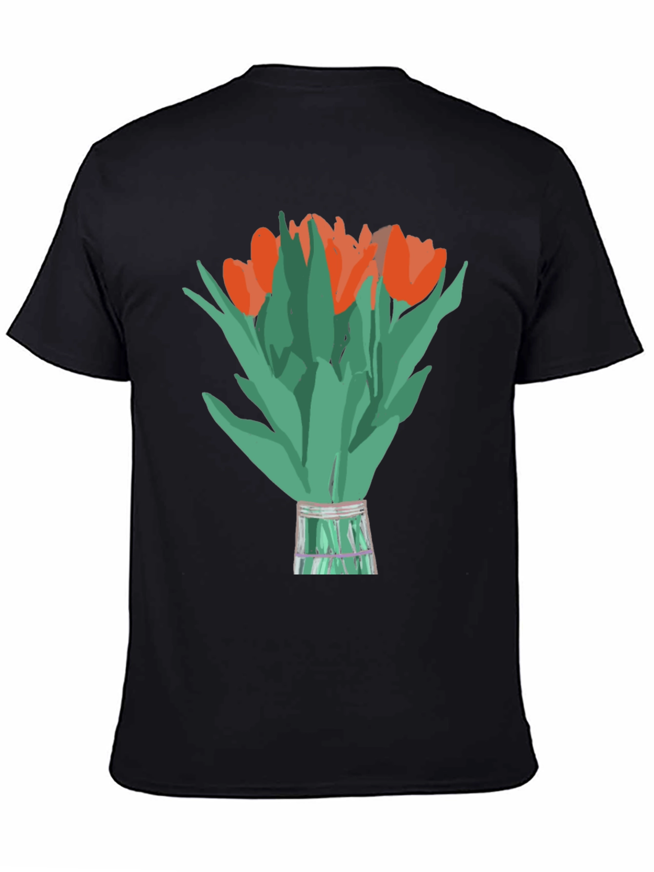 Tulip Bouquet Graphic Tee - Stylish Floral Design