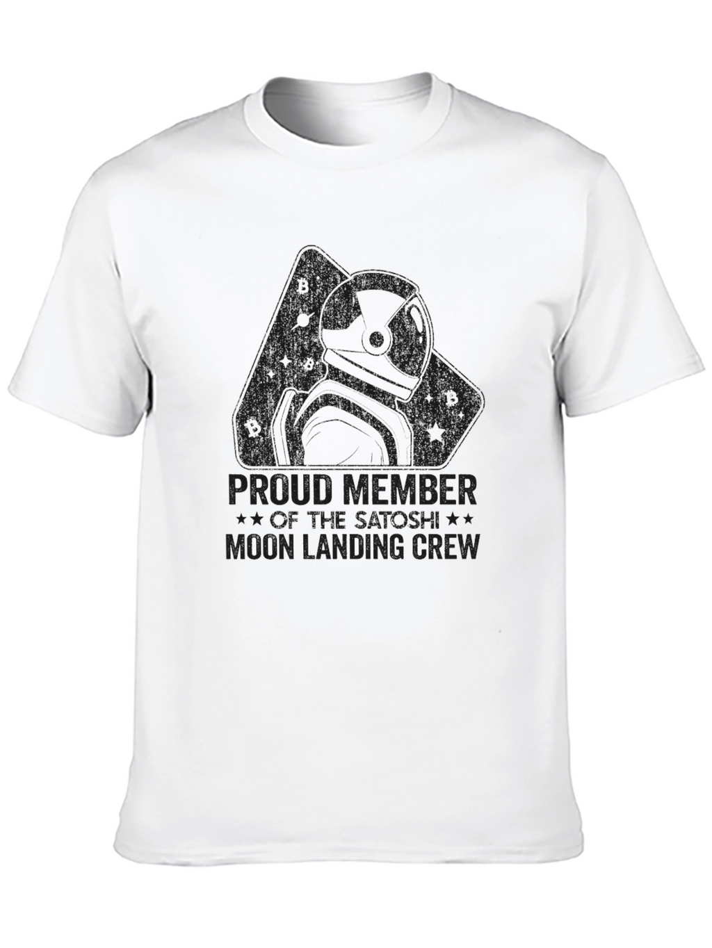 Proud Member Moon Landing Crew Black T-Shirt