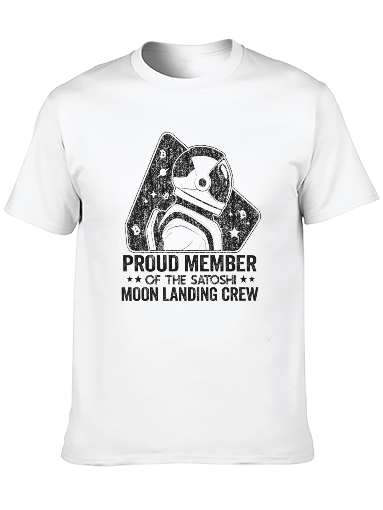 Proud Member Moon Landing Crew Black T-Shirt