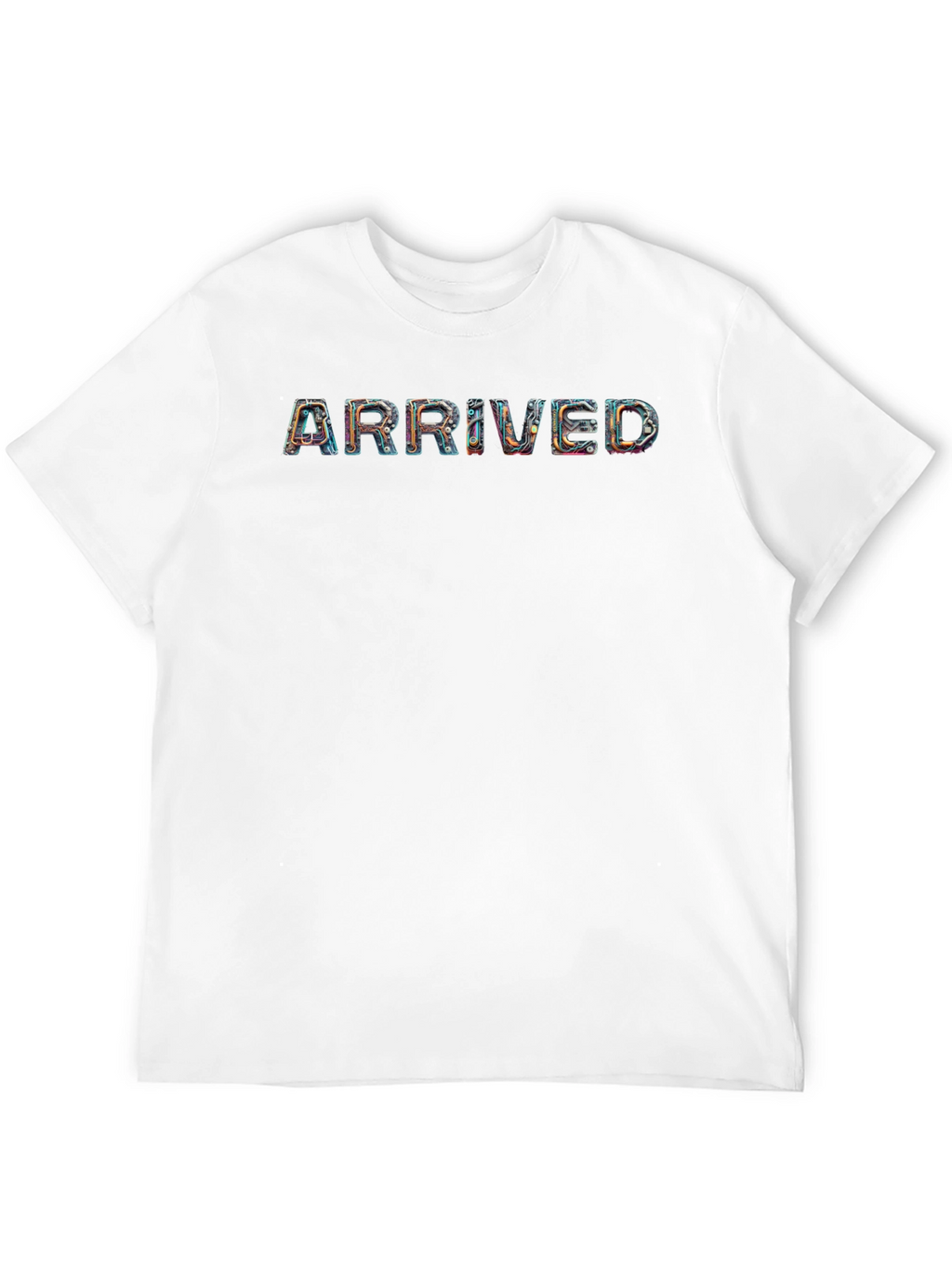 Arrived Graphic Tee - Unique Design Black T-Shirt