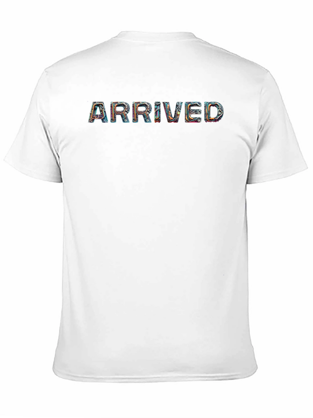 Arrived Graphic Tee - Unique Design Black T-Shirt