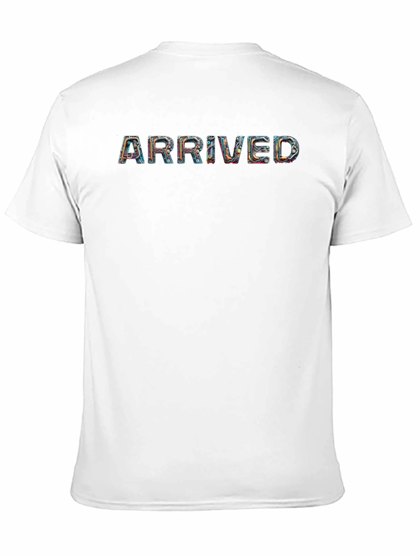 Arrived Graphic Tee - Unique Design Black T-Shirt