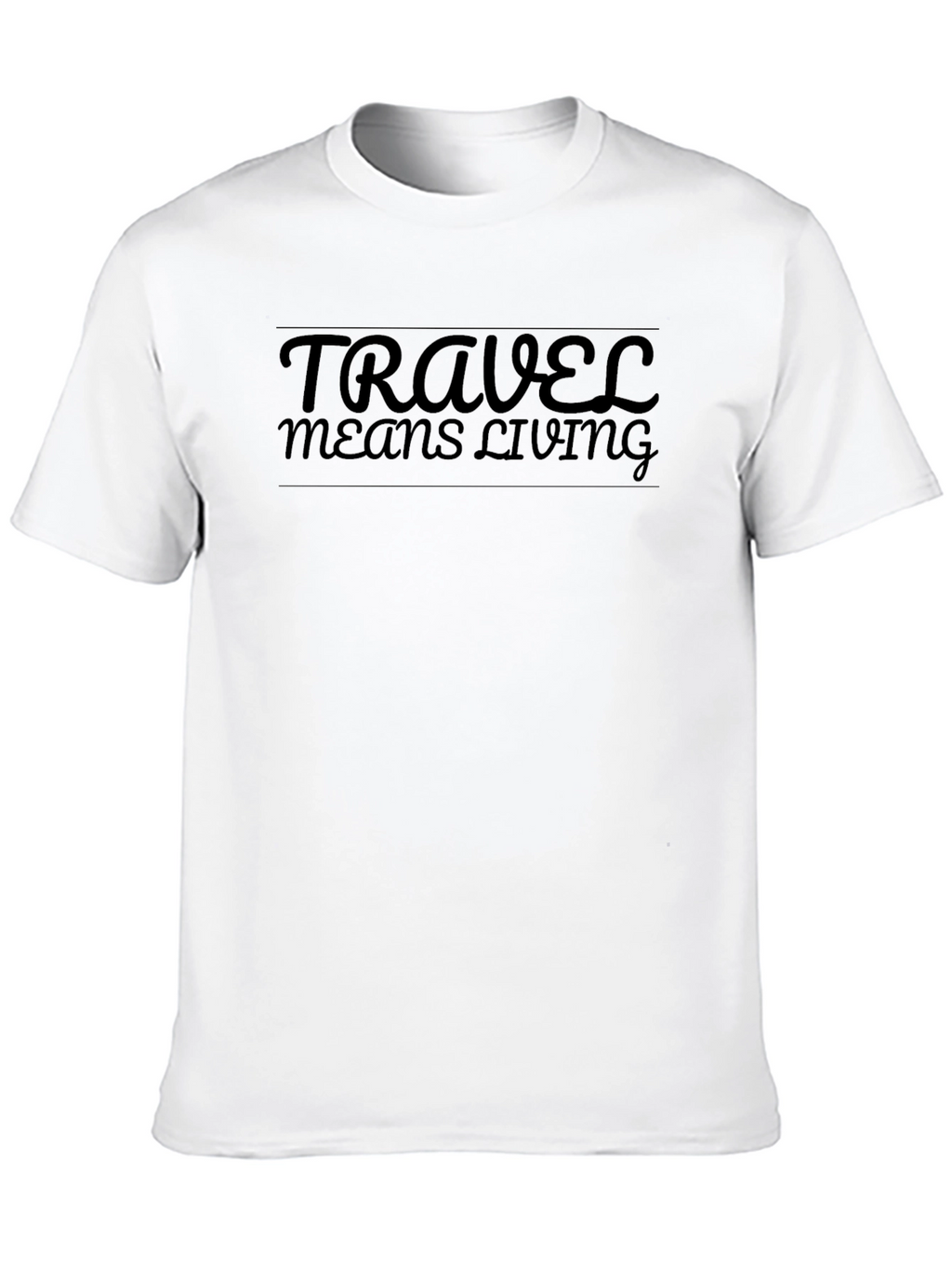 Travel Means Living T-Shirt - Black