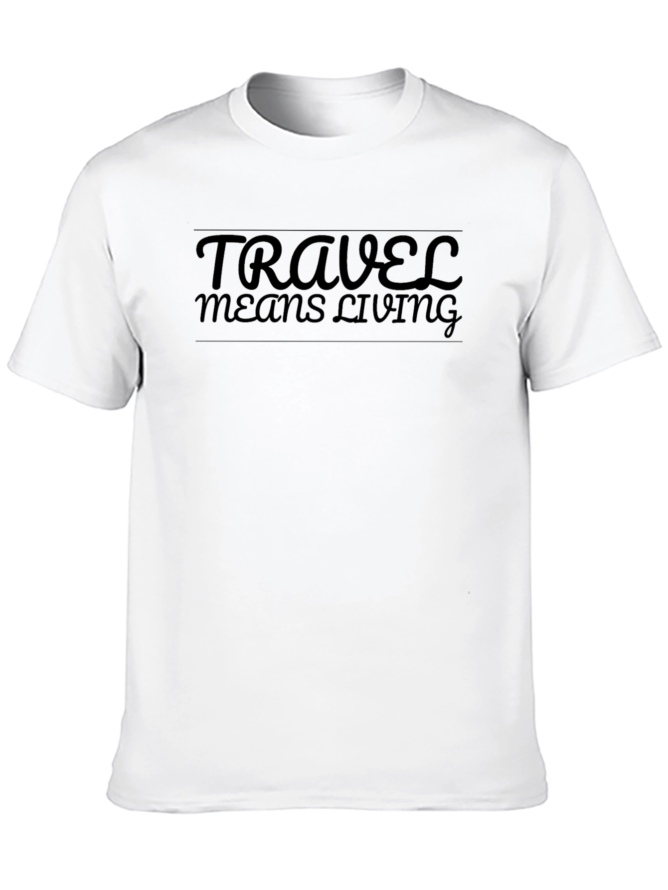 Travel Means Living T-Shirt - Black