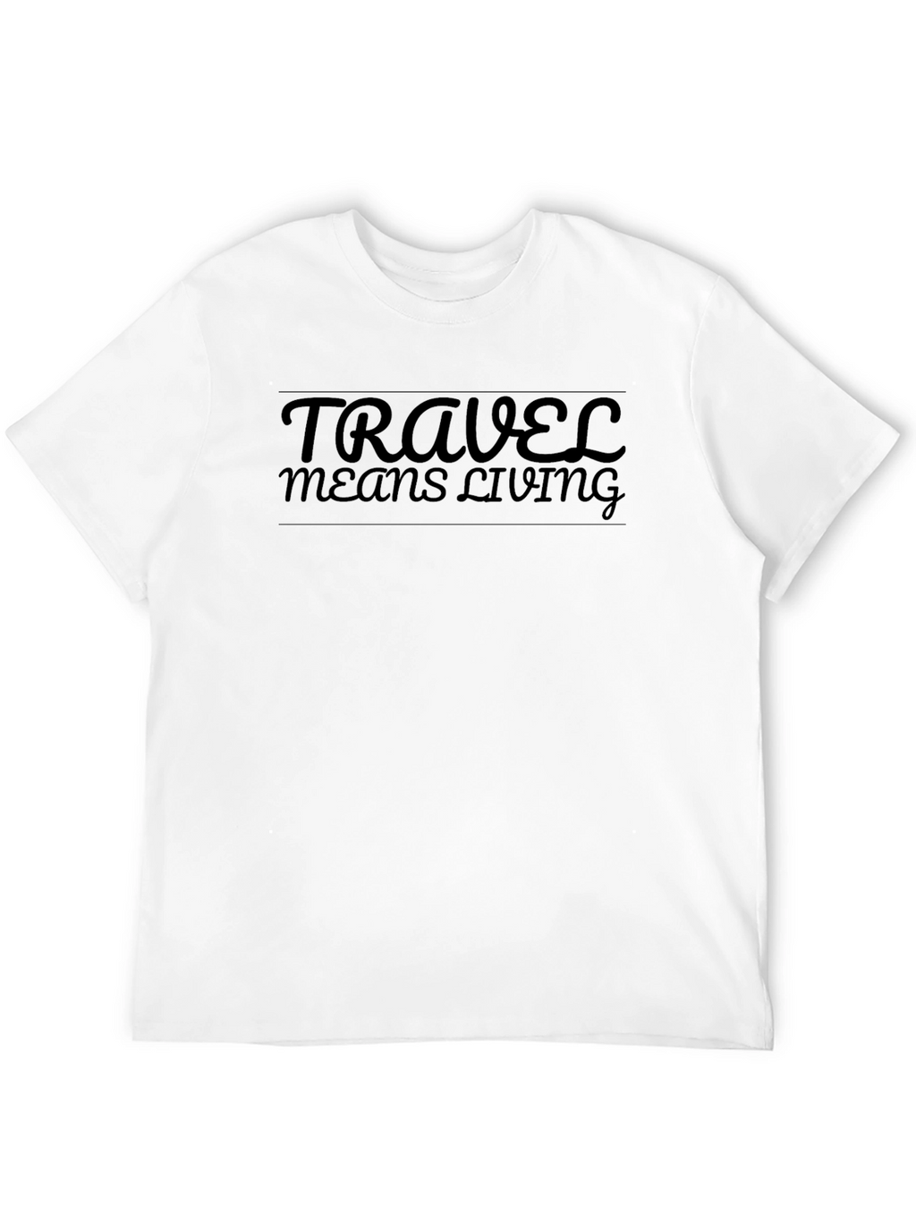 Travel Means Living T-Shirt - Black