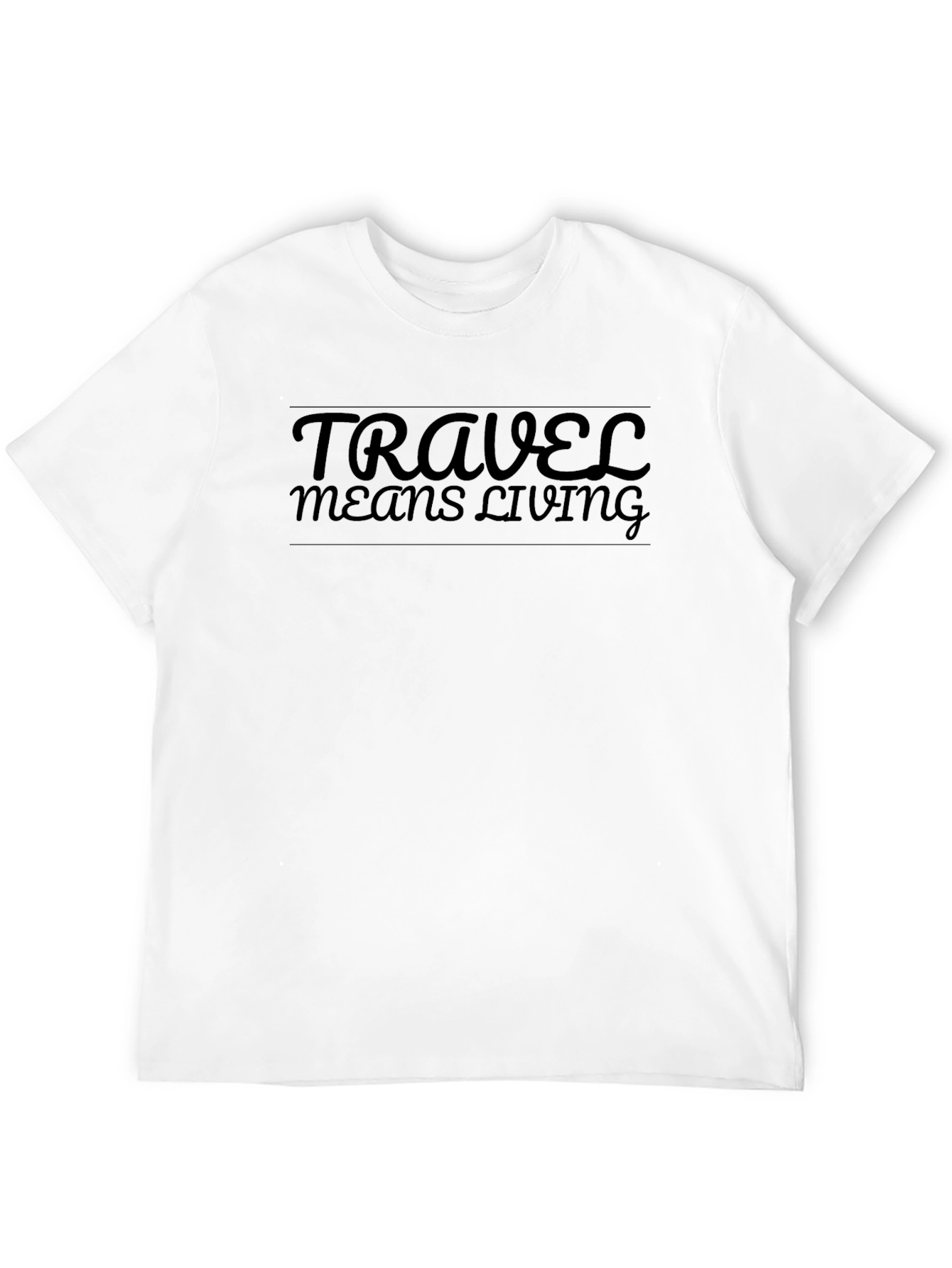 Travel Means Living T-Shirt - Black