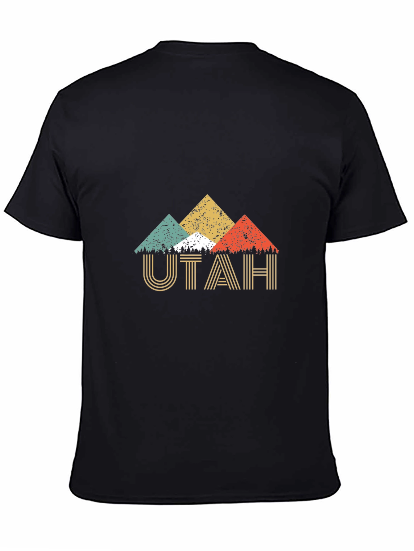 Utah Retro Graphic T-Shirt - Mens Short Sleeve Crew Neck Tee