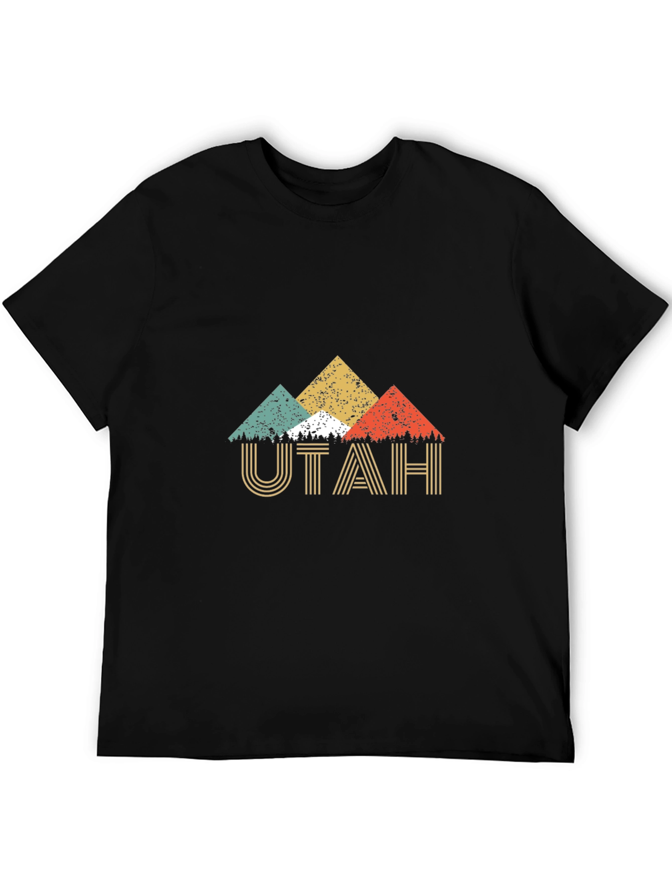 Utah Retro Graphic T-Shirt - Mens Short Sleeve Crew Neck Tee