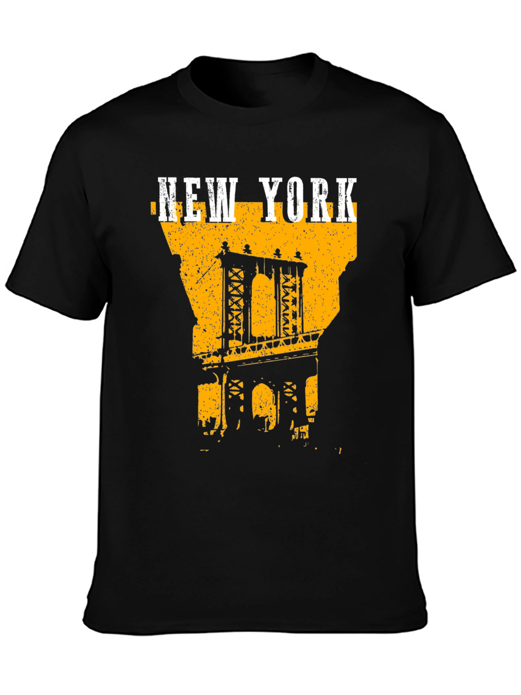 New York City Bridge Graphic Tee - Black