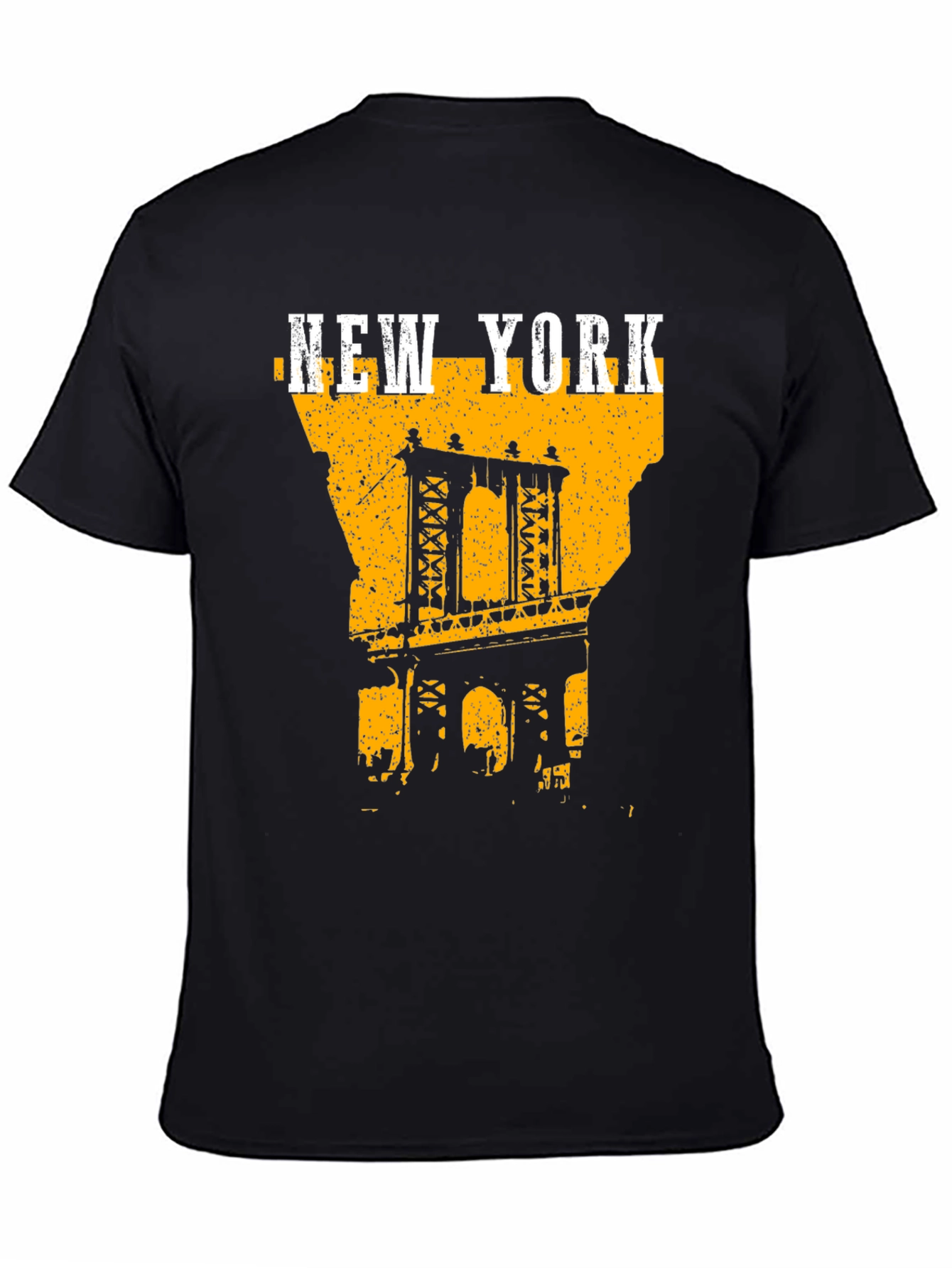 New York City Bridge Graphic Tee - Black