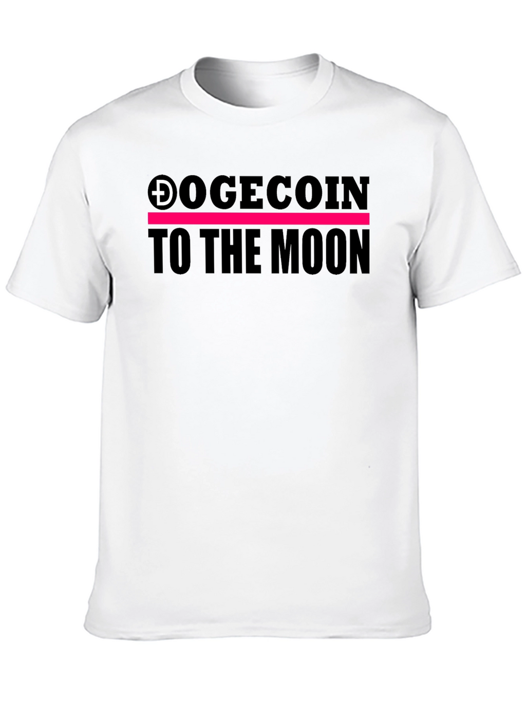 Dogecoin to the Moon Black Tee