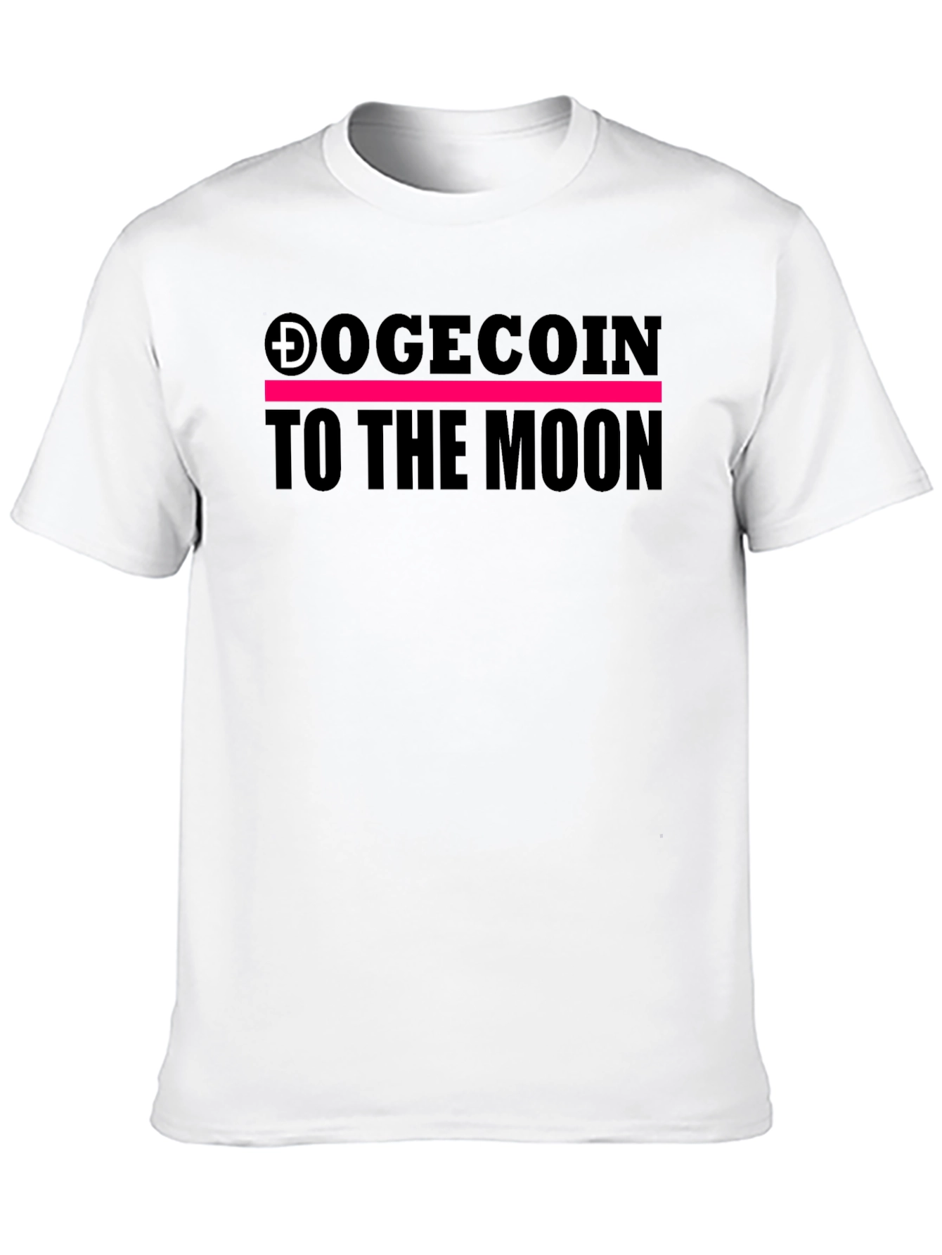 Dogecoin to the Moon Black Tee