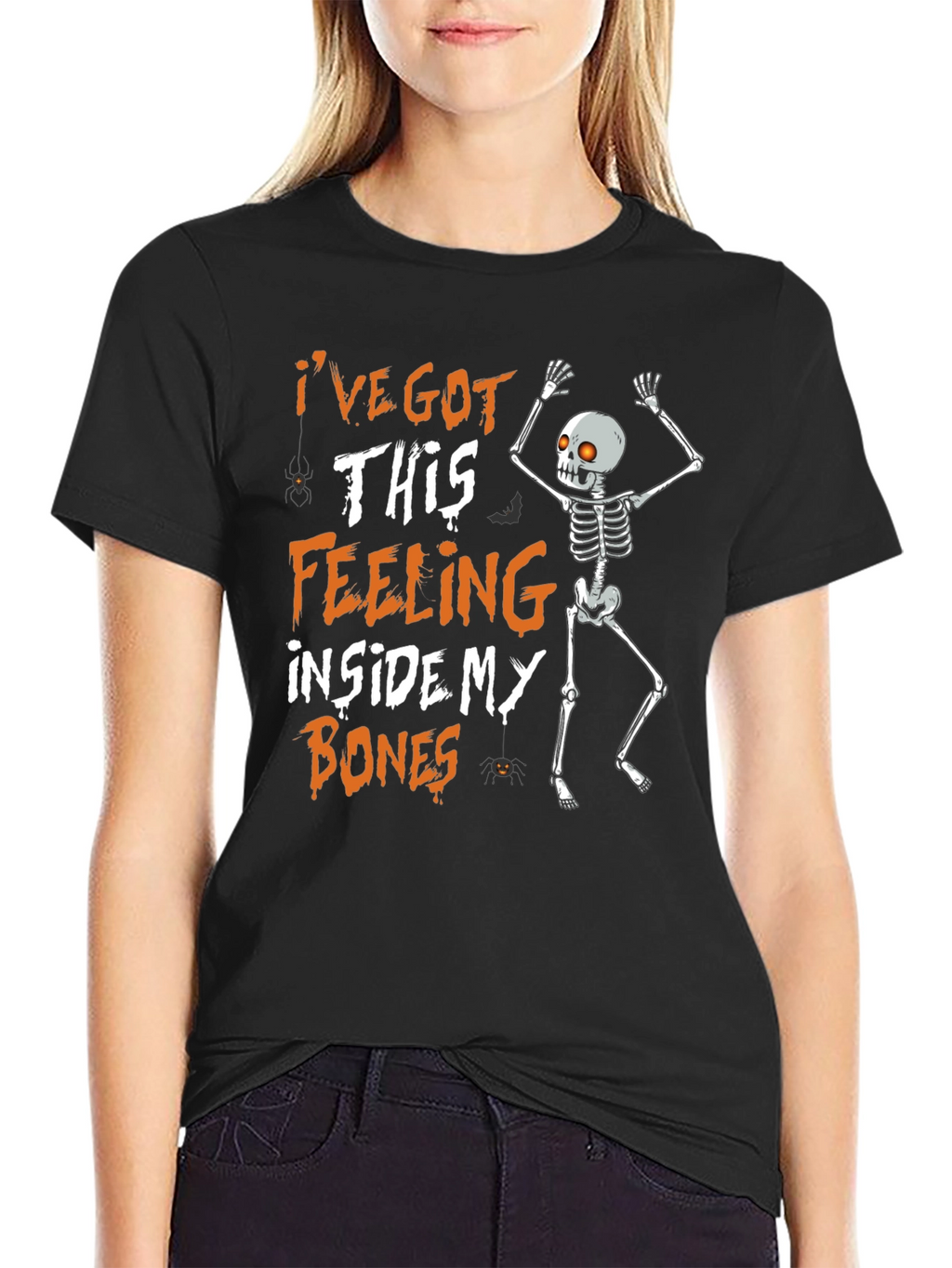 Halloween Skeleton Bones Feeling T-Shirt