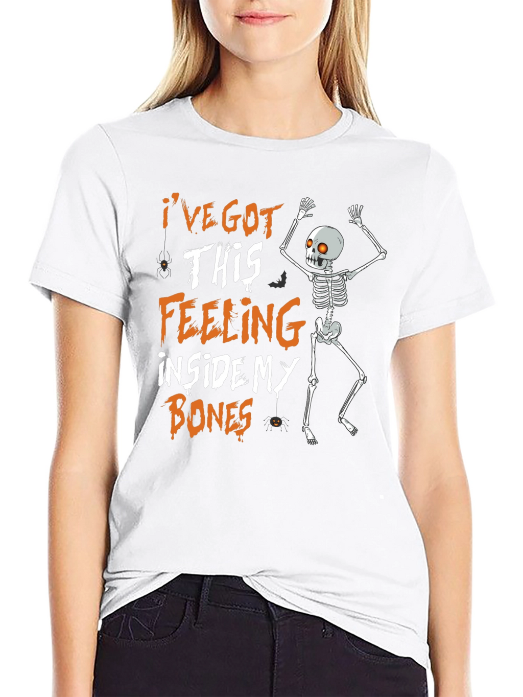 Halloween Skeleton Bones Feeling T-Shirt