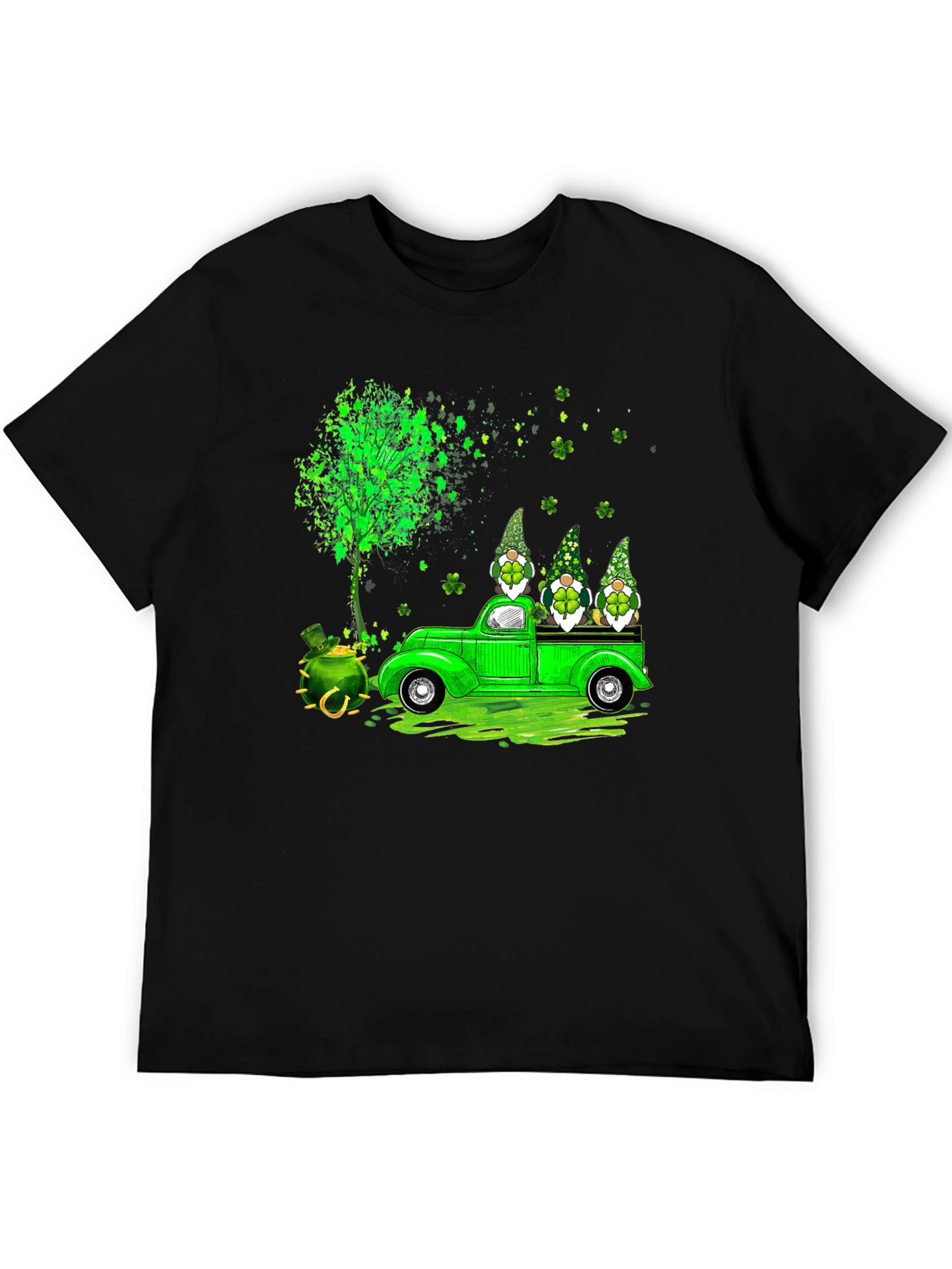 St. Patricks Day Gnomes Truck T-Shirt