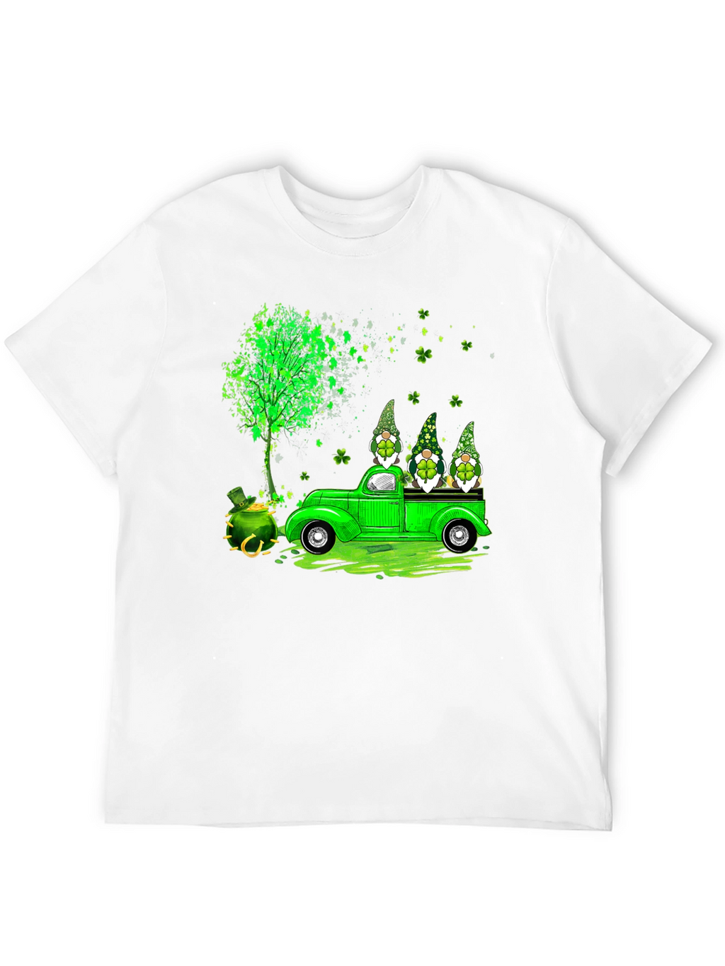 St. Patricks Day Gnomes Truck T-Shirt