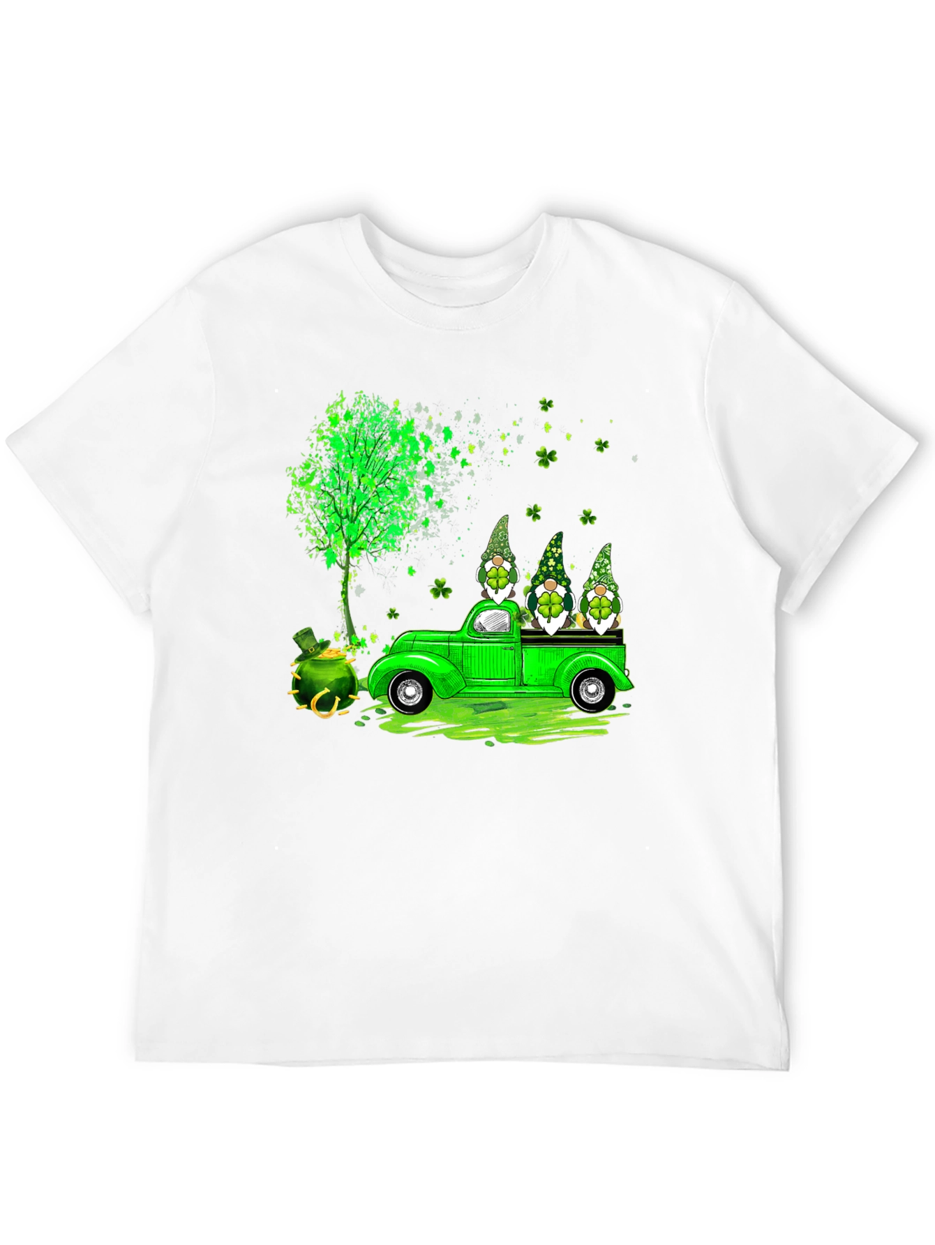 St. Patricks Day Gnomes Truck T-Shirt