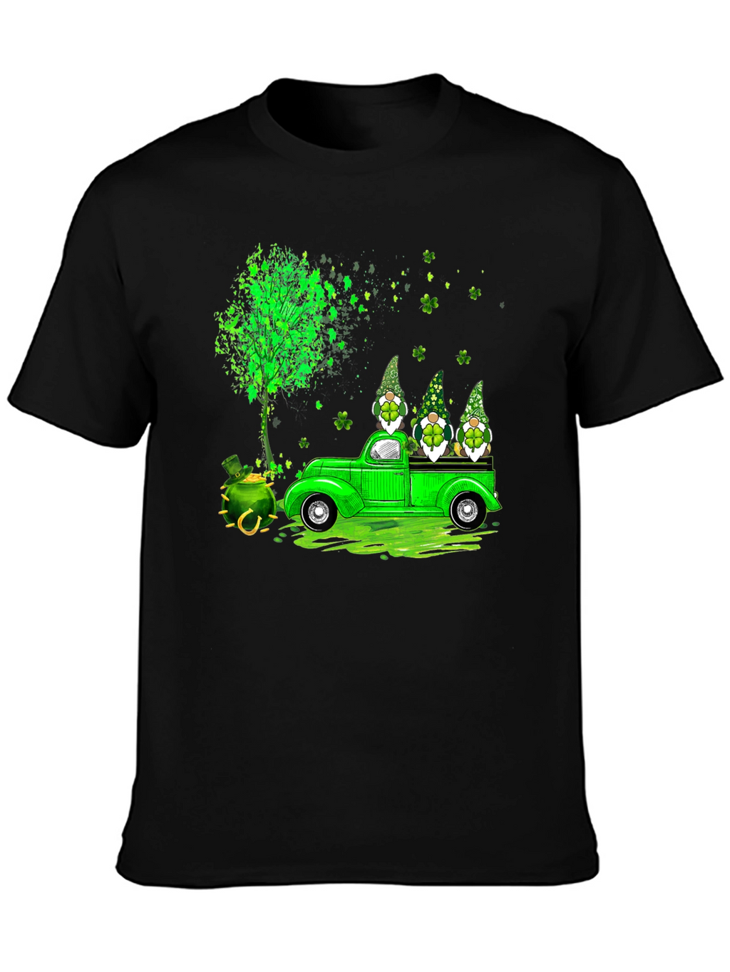 St. Patricks Day Gnomes Truck T-Shirt