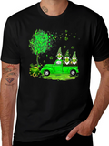 St. Patricks Day Gnomes Truck T-Shirt