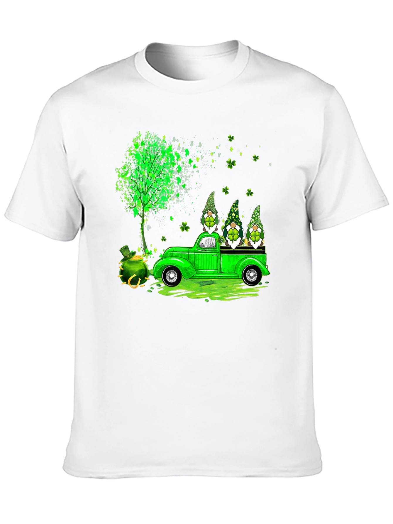 St. Patricks Day Gnomes Truck T-Shirt