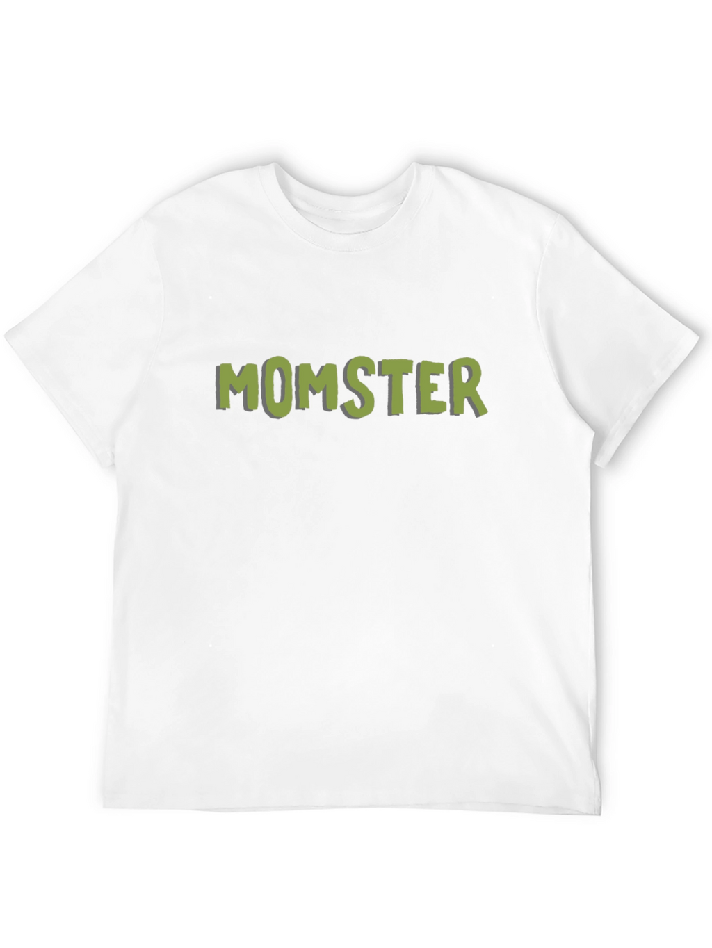 Momster Graphic Print T-Shirt - Black Casual Tee
