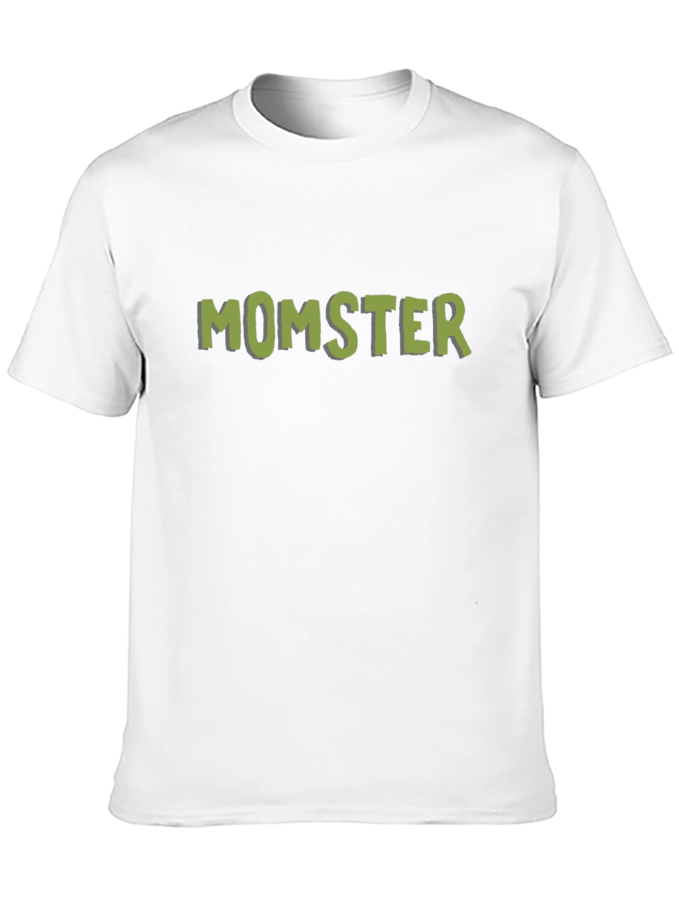 Momster Graphic Print T-Shirt - Black Casual Tee