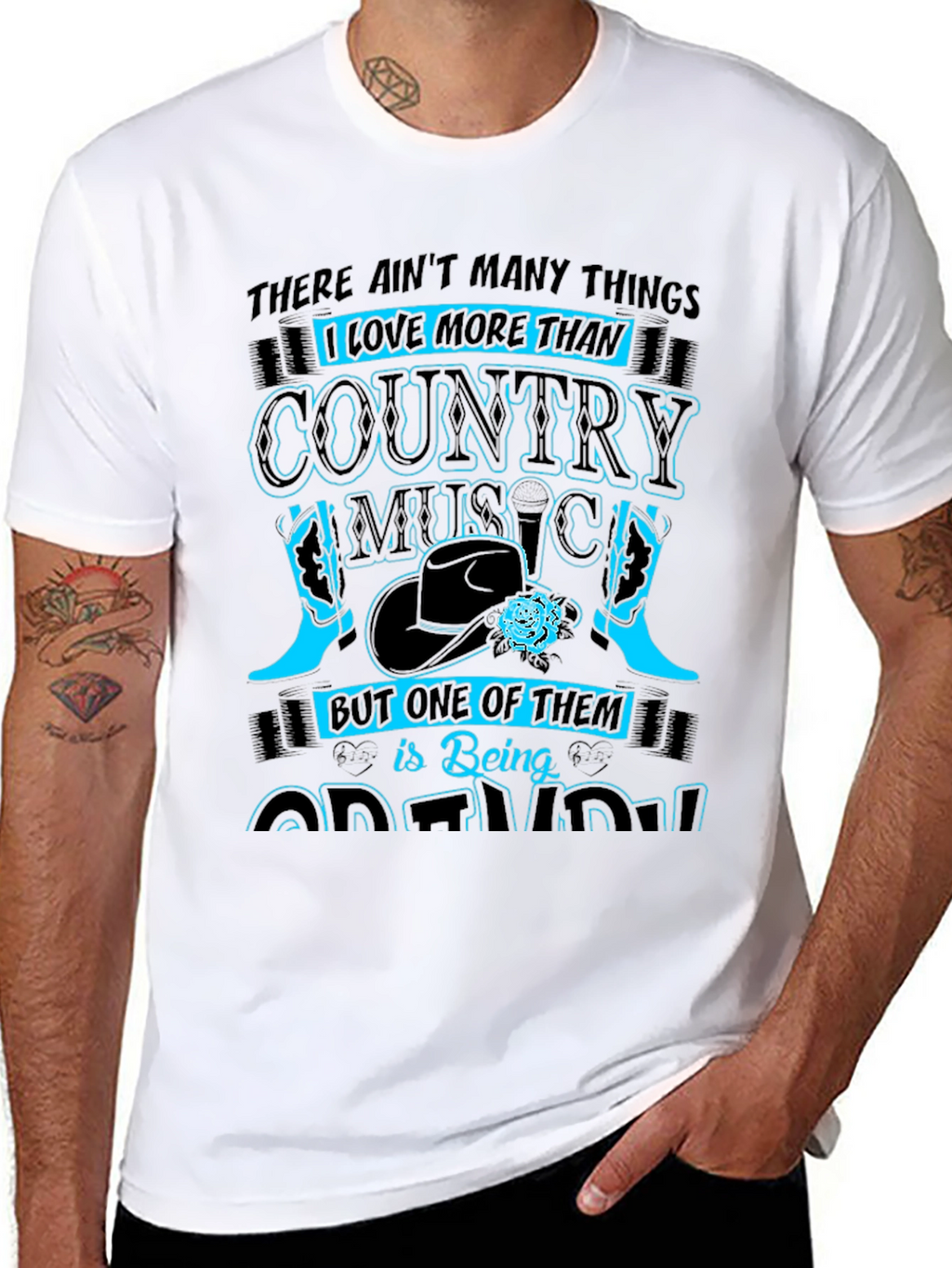 Country Music and Being a Grandma T-Shirt