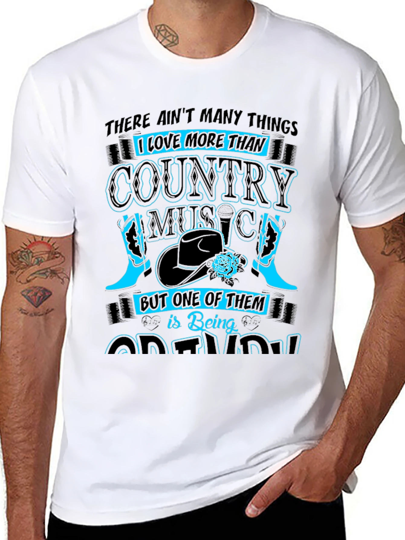 Country Music and Being a Grandma T-Shirt