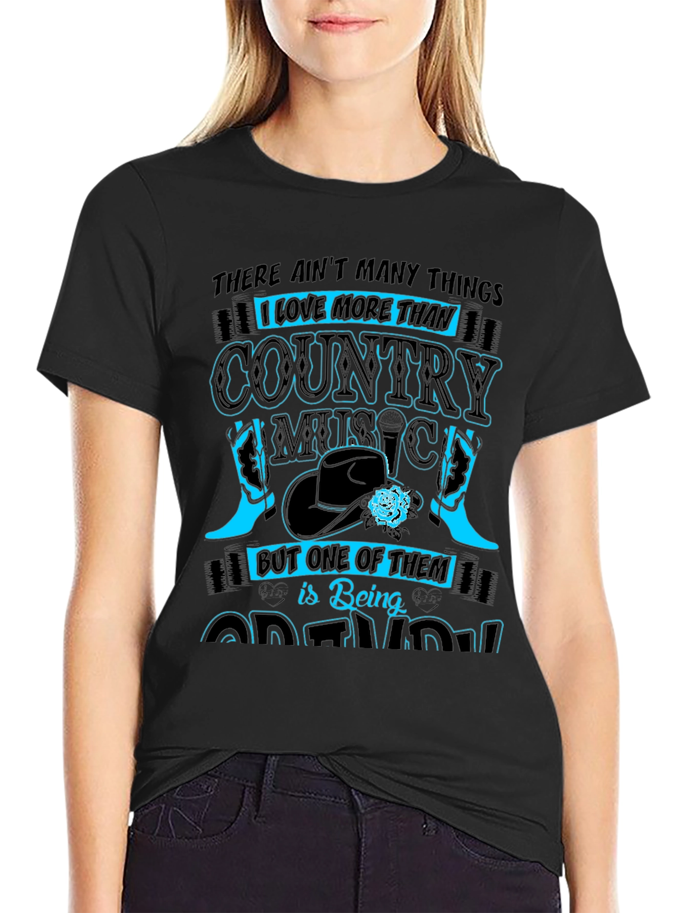 Country Music and Being a Grandma T-Shirt
