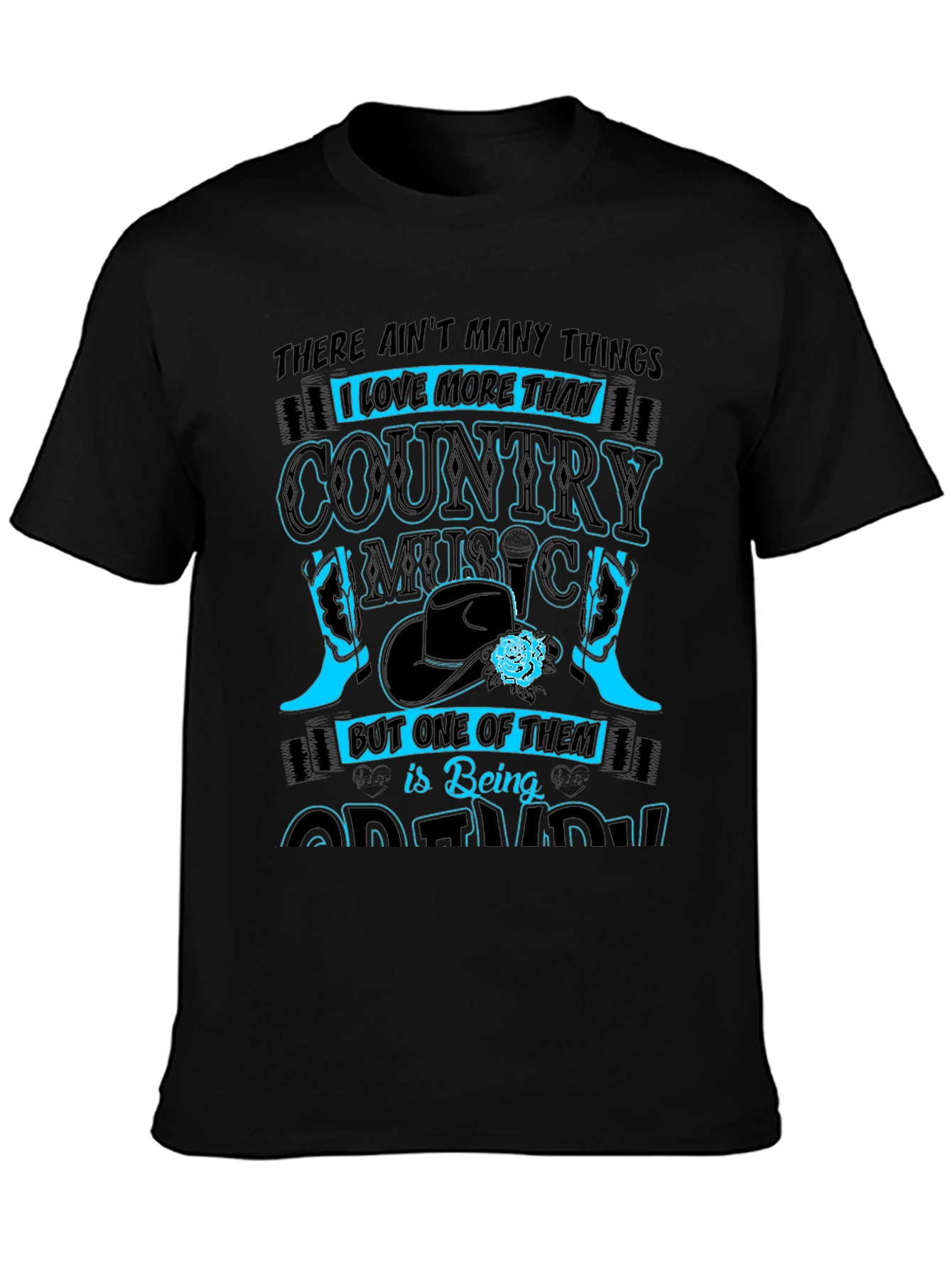 Country Music and Being a Grandma T-Shirt