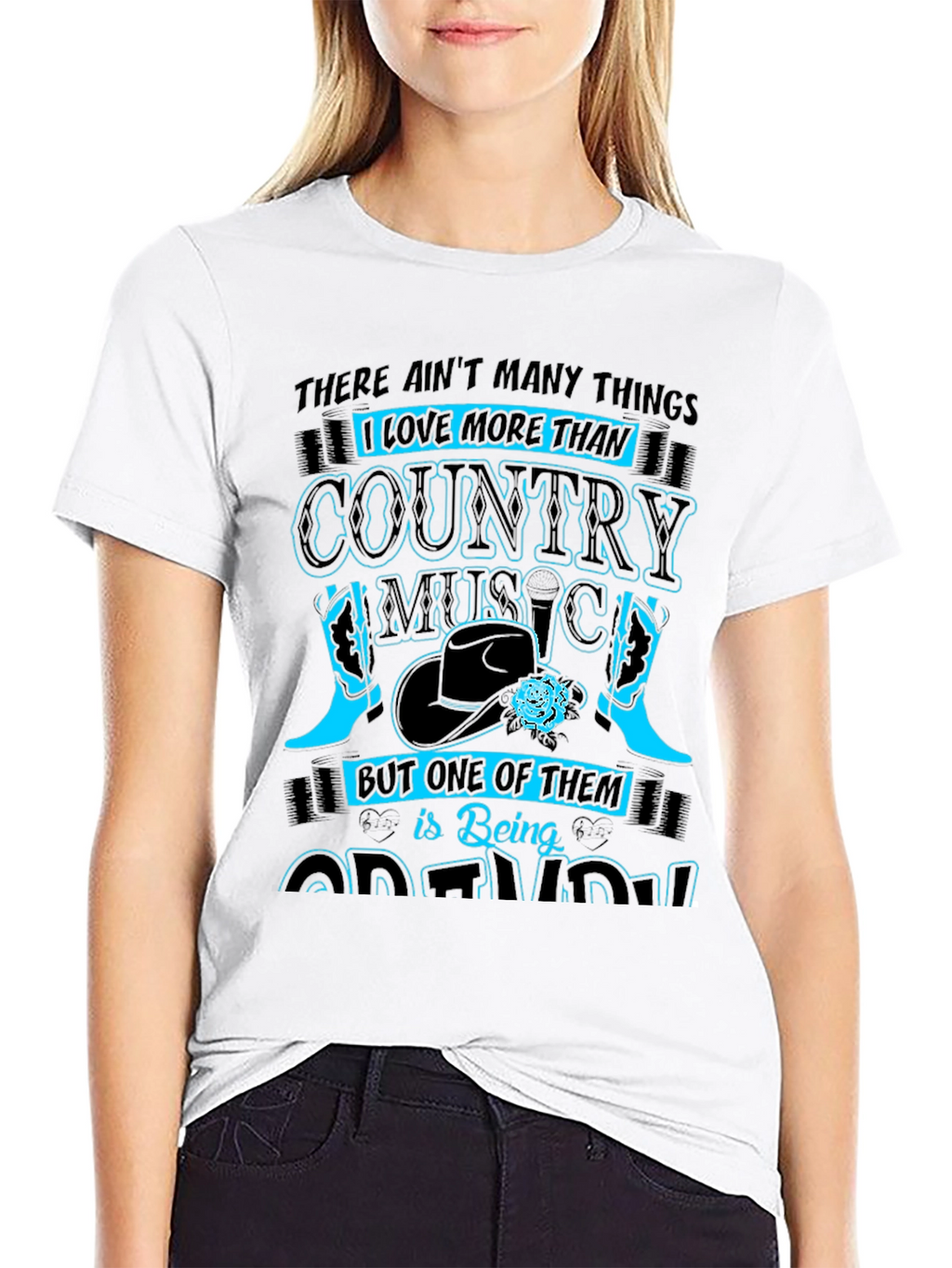 Country Music and Being a Grandma T-Shirt