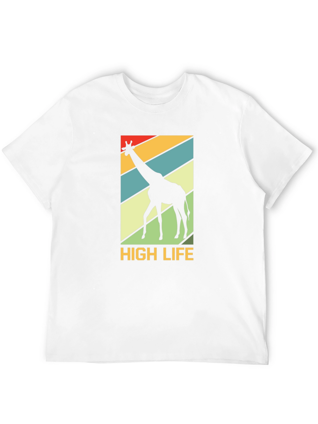High Life Giraffe Graphic Tee - Black