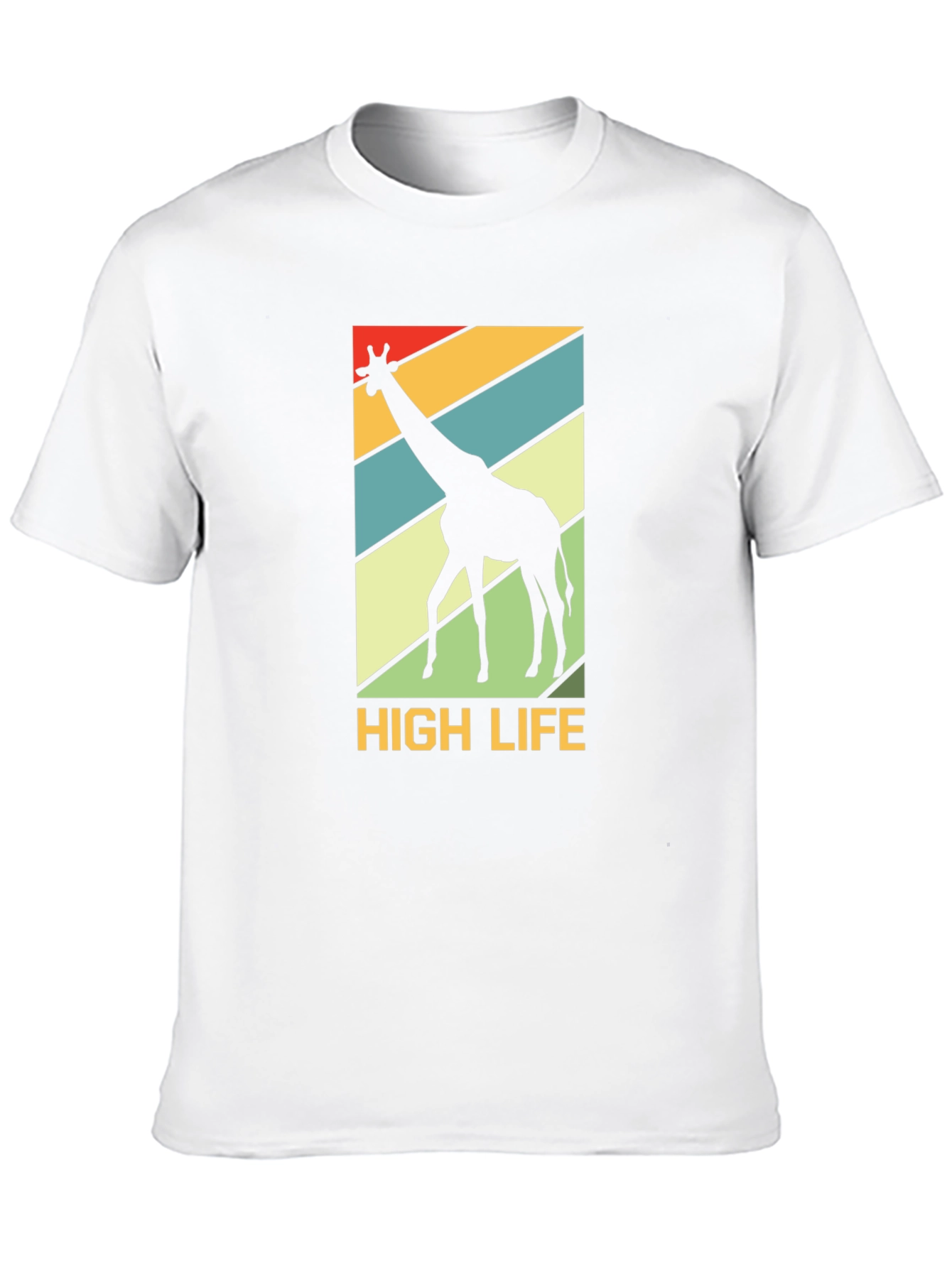 High Life Giraffe Graphic Tee - Black