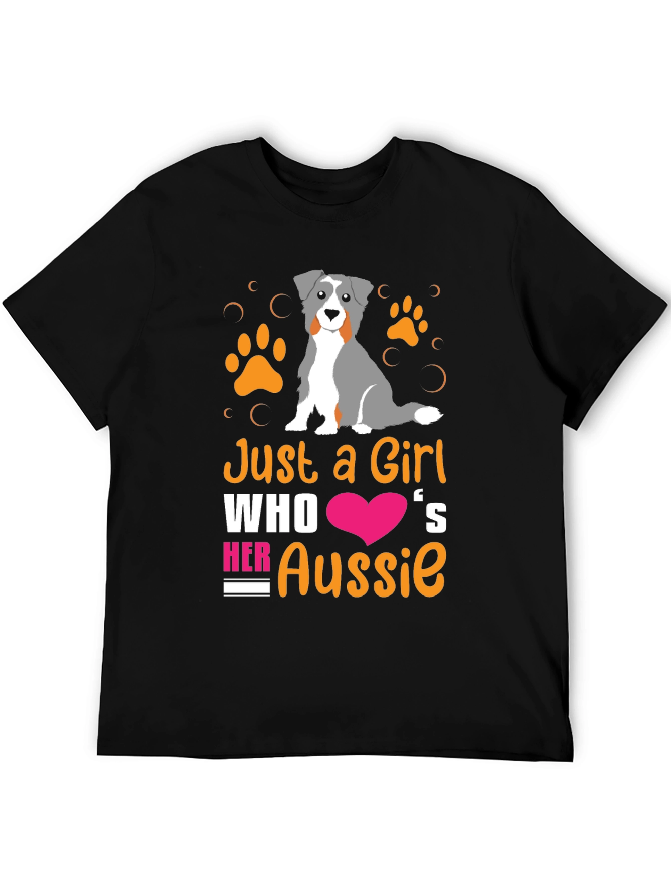 Just a Girl Who Loves Her Aussie T-Shirt