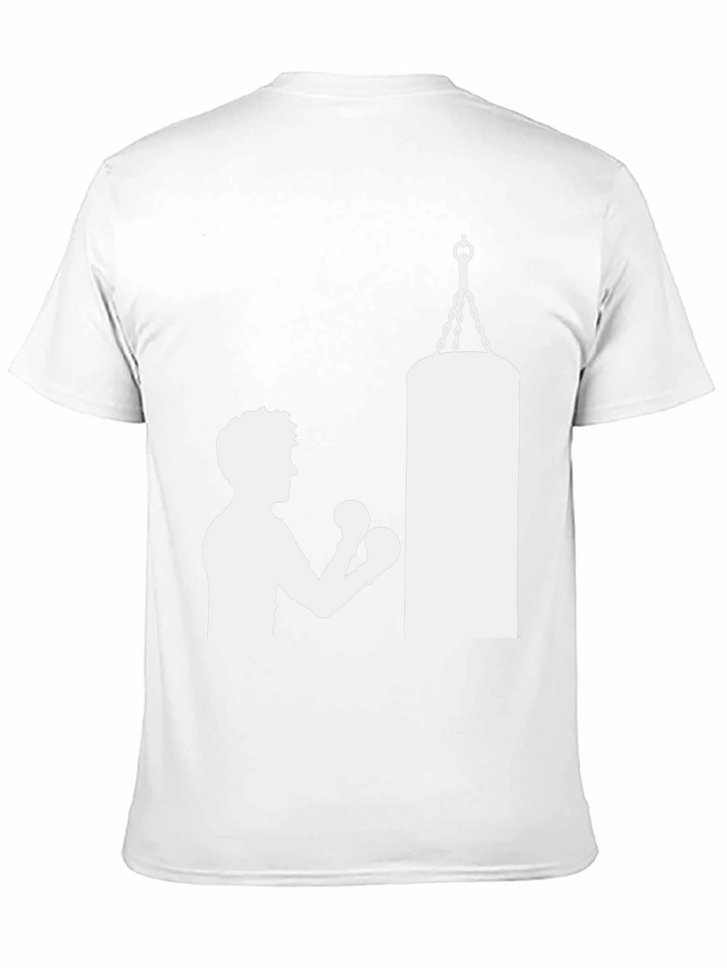 Boxing Silhouette T-Shirt - Punching Bag Graphic Tee