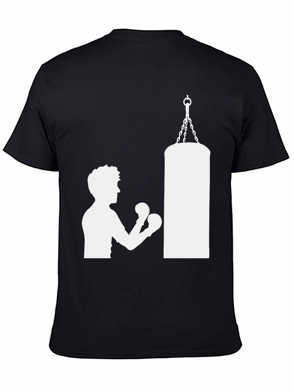 Boxing Silhouette T-Shirt - Punching Bag Graphic Tee